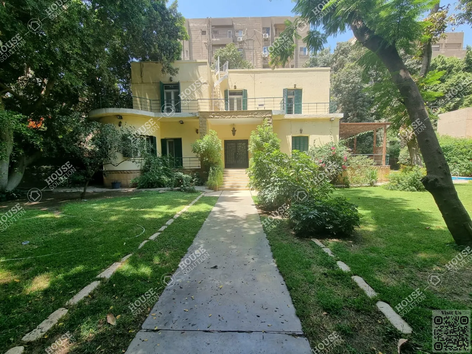 OUTSIDE VIEW  @ Villas For Rent In Maadi Maadi Sarayat Area: 1050 m² consists of 6 Bedrooms 4 Bathrooms Semi furnished 5 stars #5534-0