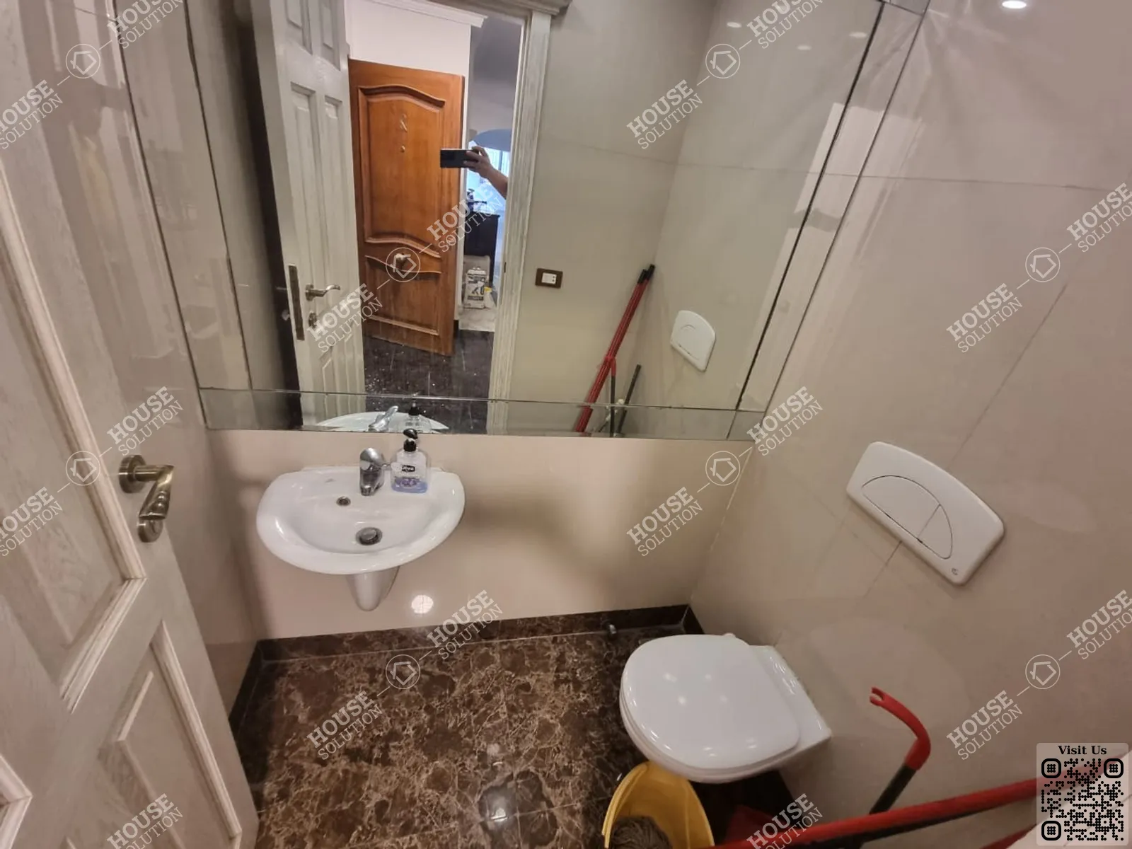 GUEST BATHROOM @ Ground Floors For Rent In Maadi Maadi Sarayat Area: 300 m² consists of 3 Bedrooms 4 Bathrooms Modern furnished 5 stars #5540-2