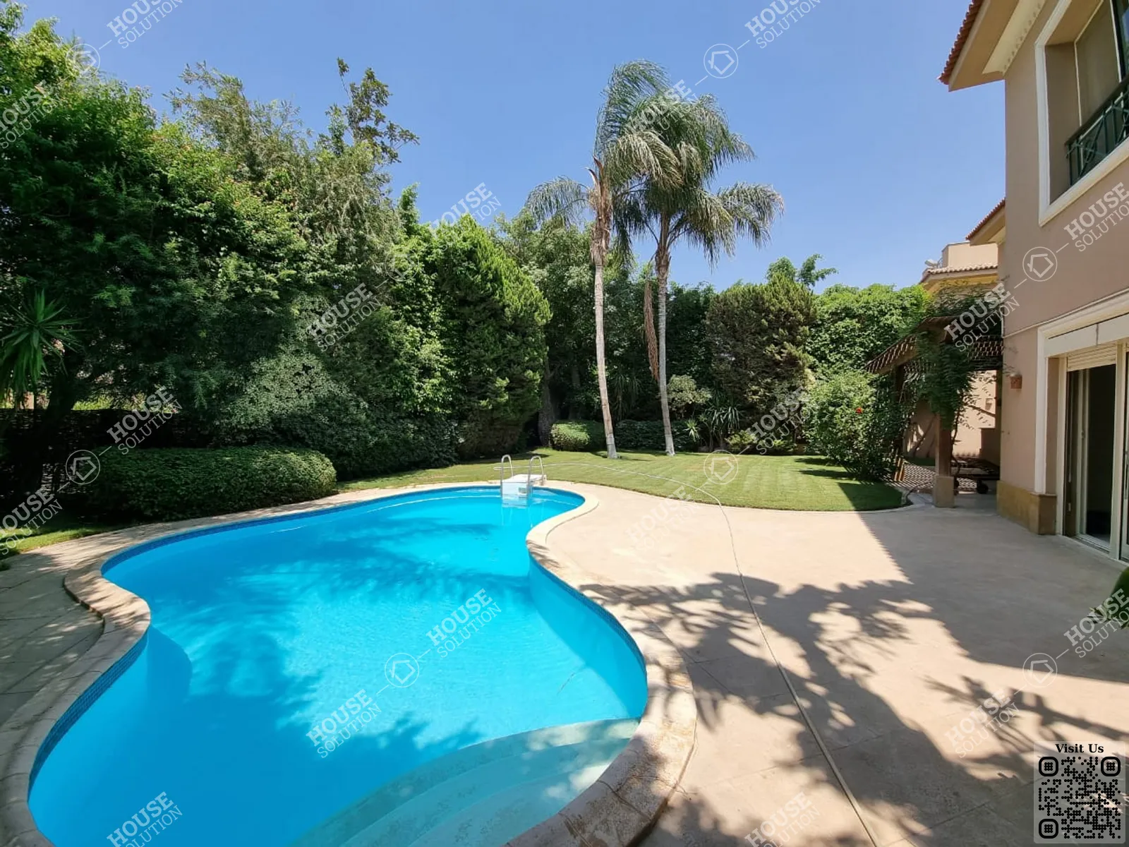 PRIVATE SWIMMING POOL  @ Villas For Rent In Katameya katameya Heights Area: 850 m² consists of 5 Bedrooms 6 Bathrooms Semi furnished 5 stars #5541-2