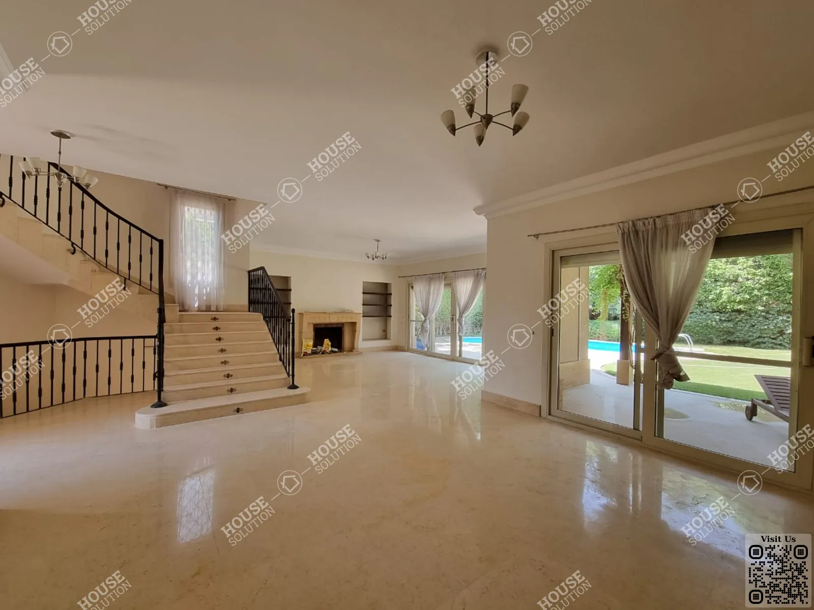 RECEPTION  @ Villas For Rent In Katameya katameya Heights Area: 850 m² consists of 5 Bedrooms 6 Bathrooms Semi furnished 5 stars #5541-1