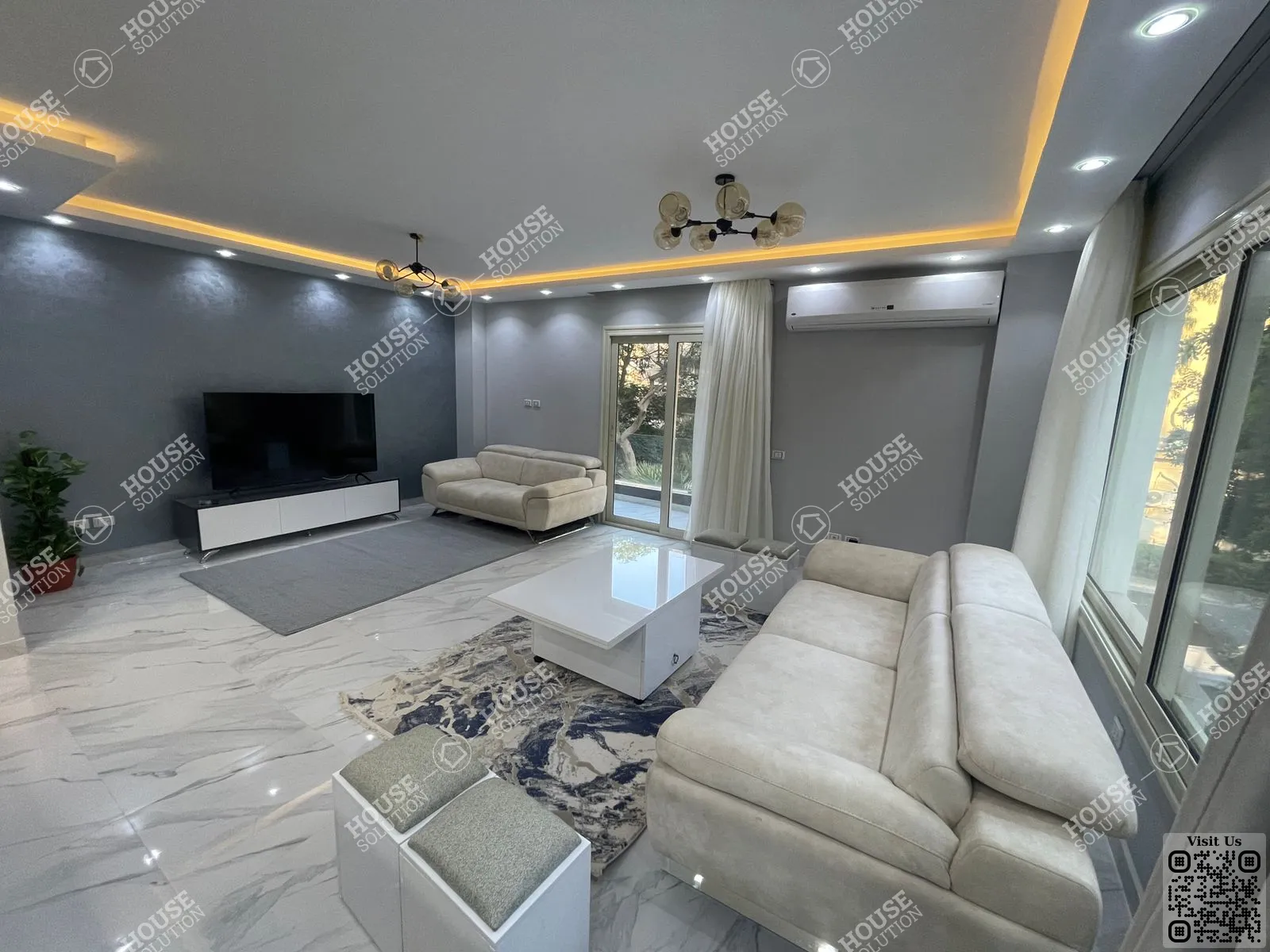 RECEPTION @ Apartments For Rent In Maadi Maadi Sarayat Area: 195 m² consists of 3 Bedrooms 3 Bathrooms Modern furnished 5 stars #5542-1