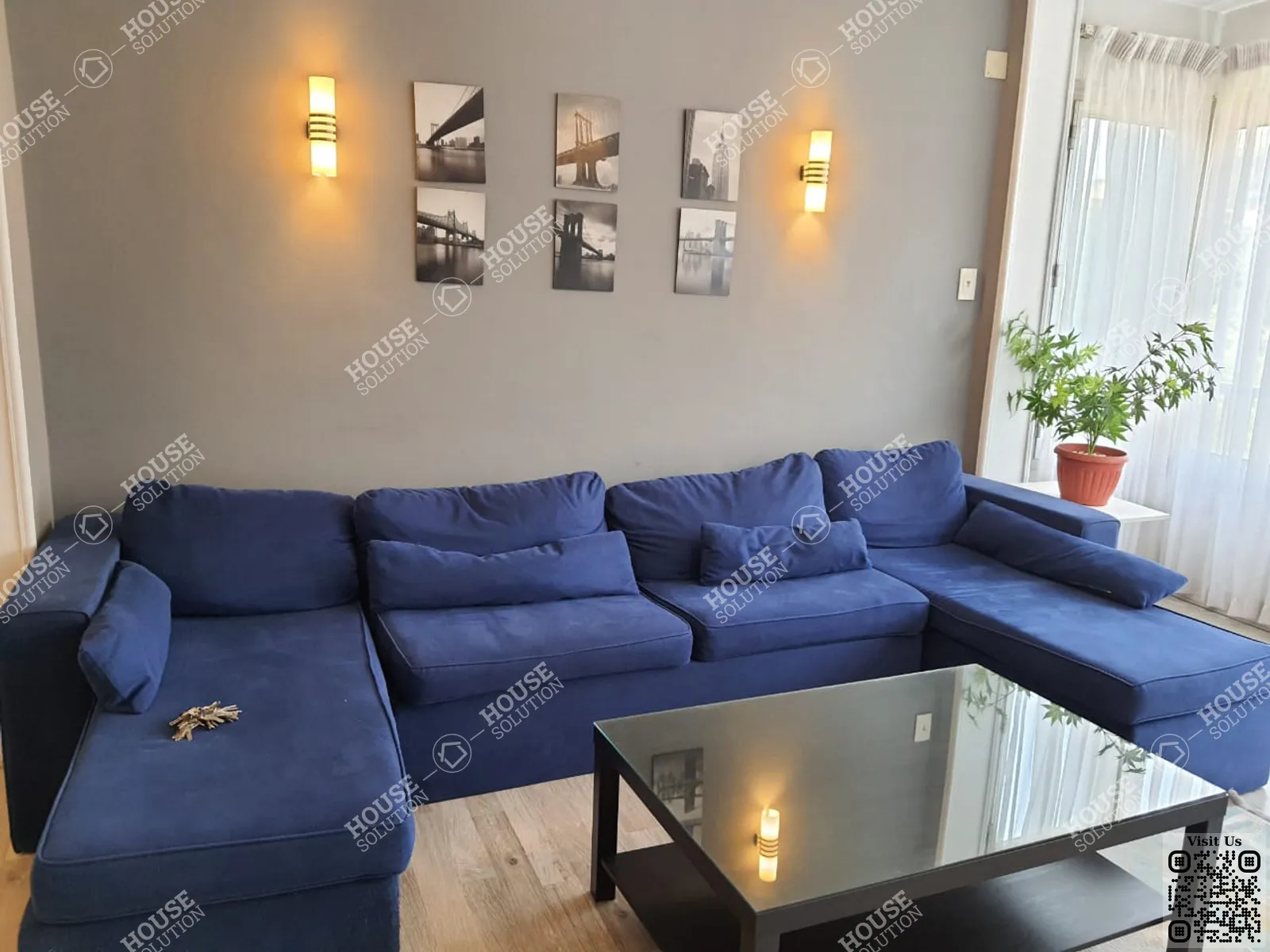 RECEPTION  @ Apartments For Rent In Maadi Maadi Degla Area: 175 m² consists of 3 Bedrooms 2 Bathrooms Modern furnished 5 stars #5552-1