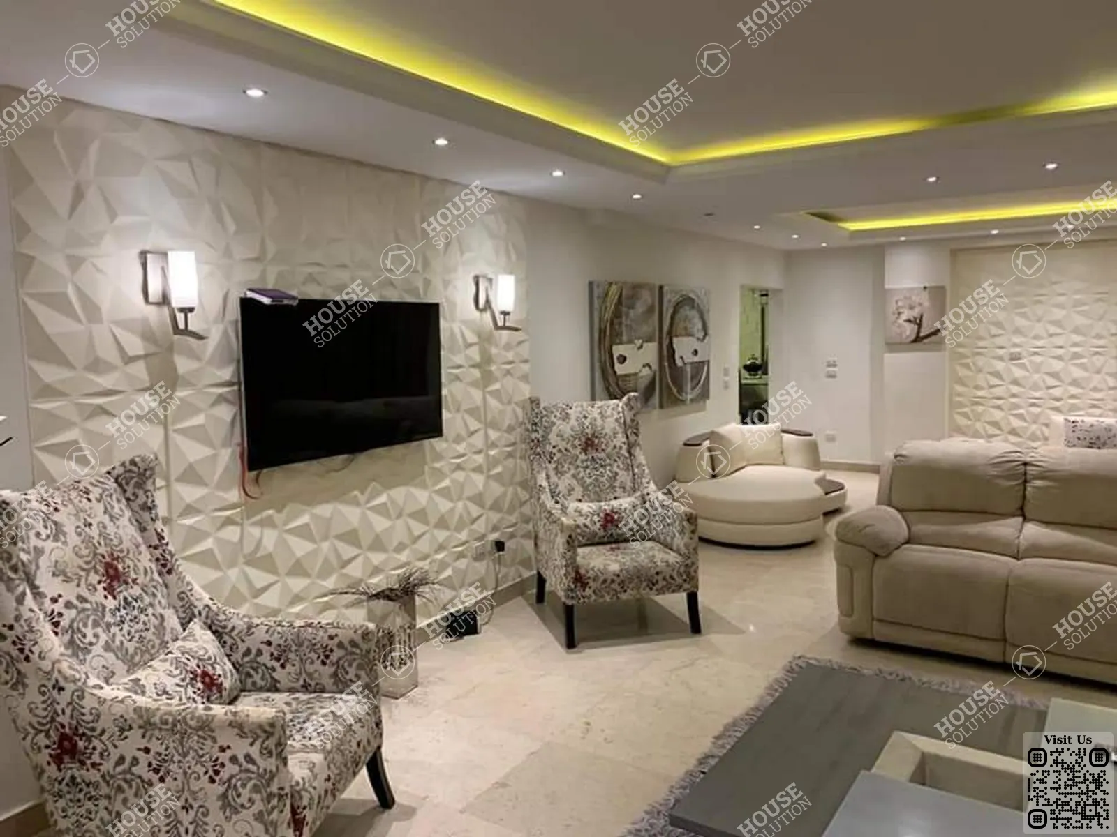 RECEPTION  @ Apartments For Rent In Maadi Maadi Sarayat Area: 200 m² consists of 3 Bedrooms 3 Bathrooms Modern furnished 5 stars #5563-2