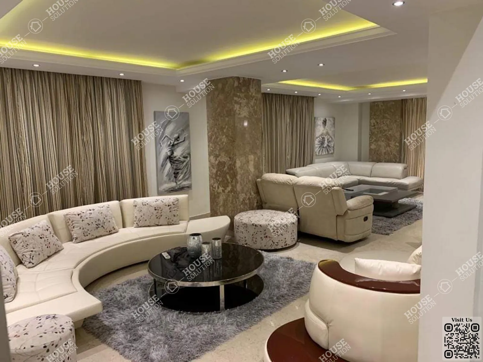 RECEPTION  @ Apartments For Rent In Maadi Maadi Sarayat Area: 200 m² consists of 3 Bedrooms 3 Bathrooms Modern furnished 5 stars #5563-1