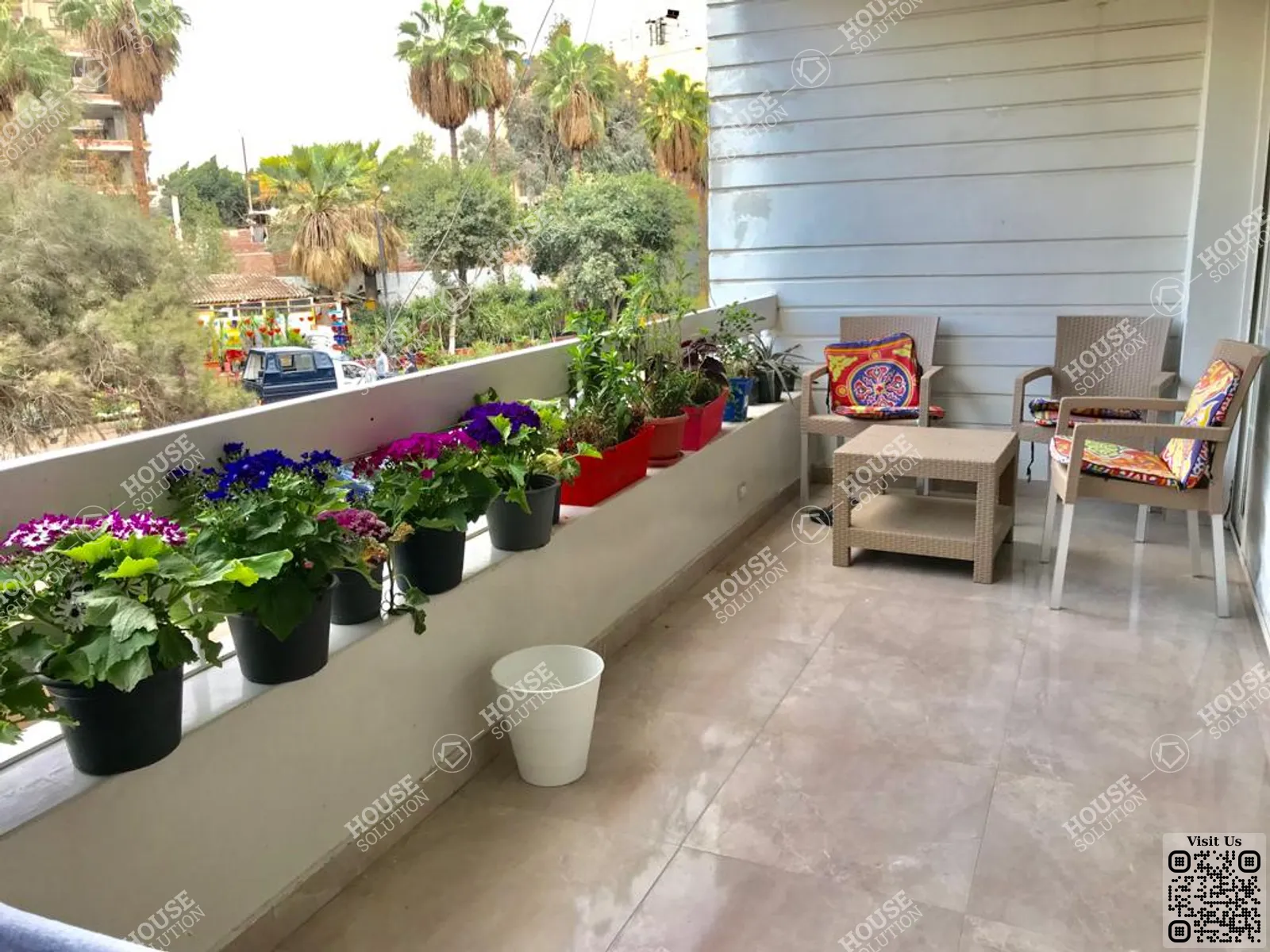 BALCONY  @ Apartments For Rent In Maadi Maadi Sarayat Area: 220 m² consists of 3 Bedrooms 3 Bathrooms Modern furnished 5 stars #5573-1