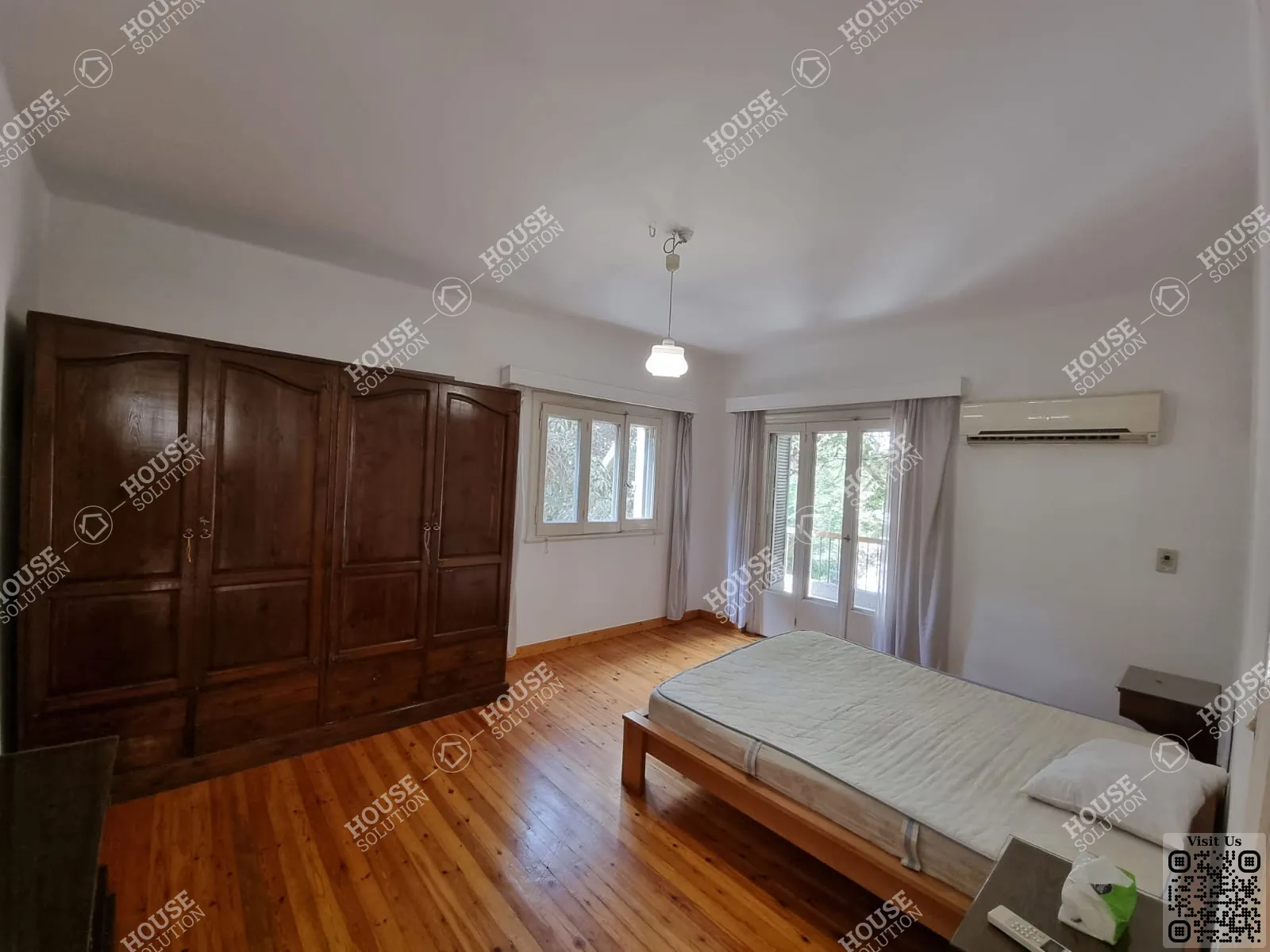 غرفة النوم الأولى	 @ شقق للإيجار في المعادي سرايات المعادي مساحة: 175 م² تتكون من 3 غرفة 2 حمام مفروش 5 نجوم #5578-0