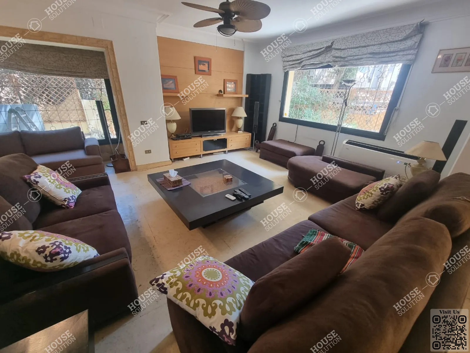 غرفة الاستقبال	 @ دور ارضي للإيجار في المعادي سرايات المعادي مساحة: 350 م² تتكون من 4 غرفة 3 حمام مفروش 5 نجوم #5580-0