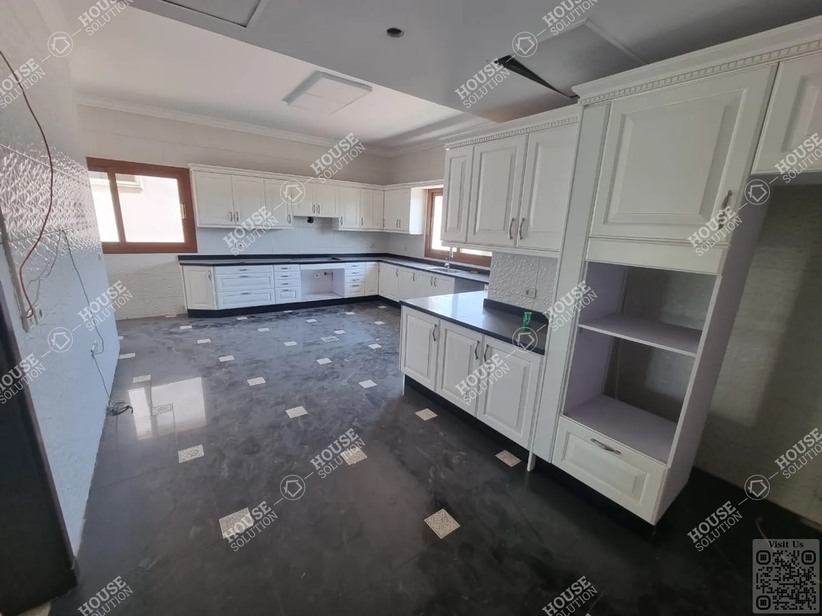 KITCHEN  @ Villas For Rent In Katameya katameya Heights Area: 850 m² consists of 7 Bedrooms 10 Bathrooms Semi furnished 5 stars #5596-2