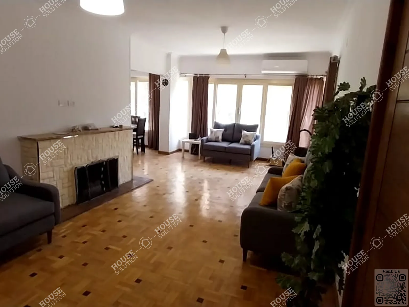 غرفة الاستقبال	 @ شقق للإيجار في المعادي سرايات المعادي مساحة: 150 م² تتكون من 2 غرفة 2 حمام مفروش مودرن 5 نجوم #5597-1