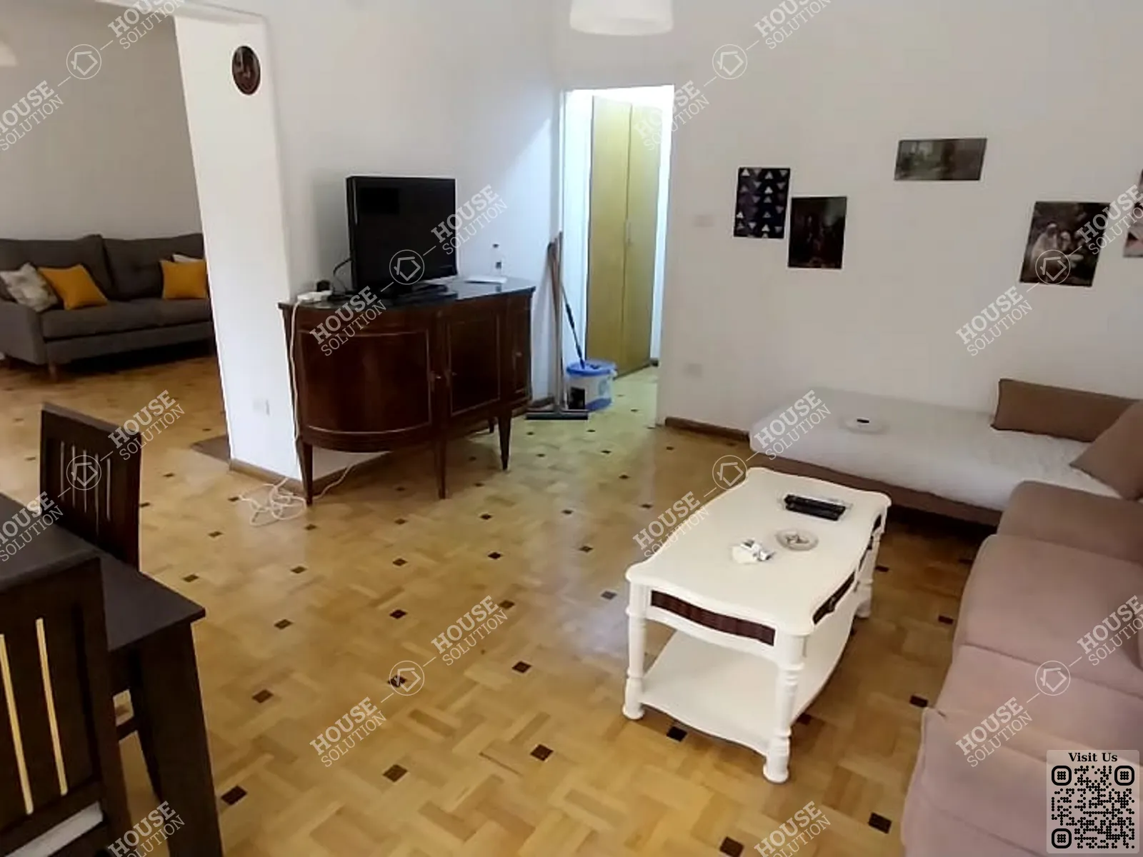 غرفة الاستقبال	 @ شقق للإيجار في المعادي سرايات المعادي مساحة: 150 م² تتكون من 2 غرفة 2 حمام مفروش مودرن 5 نجوم #5597-0