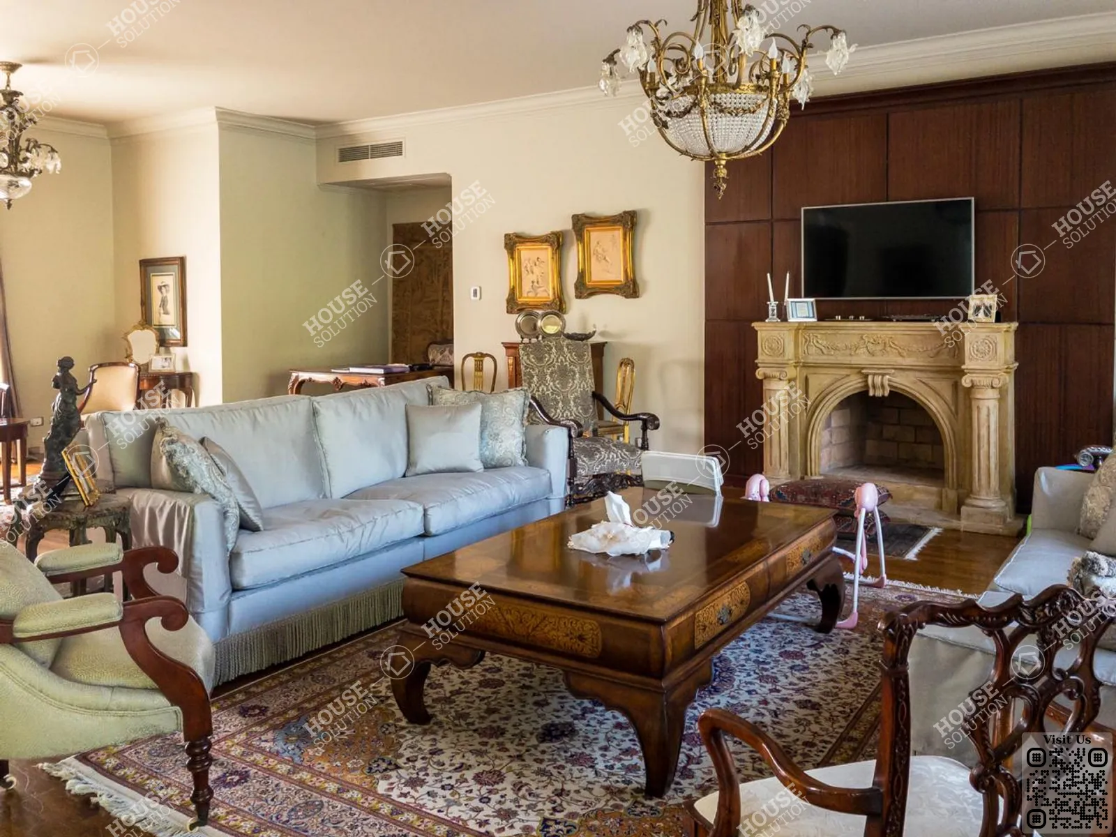 RECEPTION  @ Villas For Rent In Katameya katameya Heights Area: 750 m² consists of 5 Bedrooms 7 Bathrooms Modern furnished 5 stars #5606-2