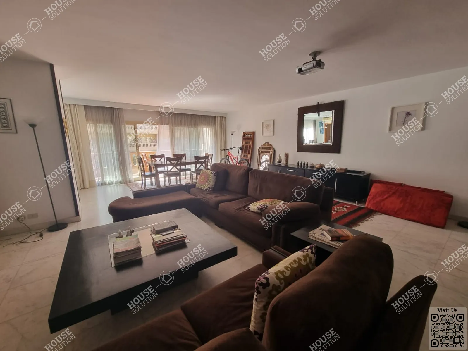 غرفة الاستقبال	 @ شقق للإيجار في المعادي سرايات المعادي مساحة: 320 م² تتكون من 4 غرفة 4 حمام مفروش مودرن 5 نجوم #5611-2