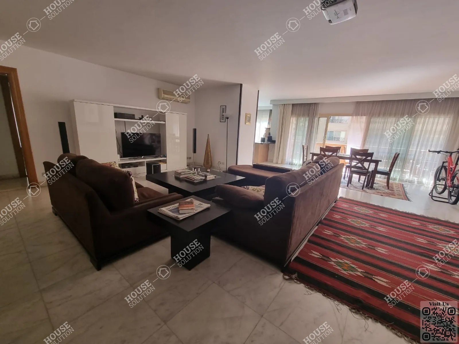 غرفة الاستقبال	 @ شقق للإيجار في المعادي سرايات المعادي مساحة: 320 م² تتكون من 4 غرفة 4 حمام مفروش مودرن 5 نجوم #5611-0