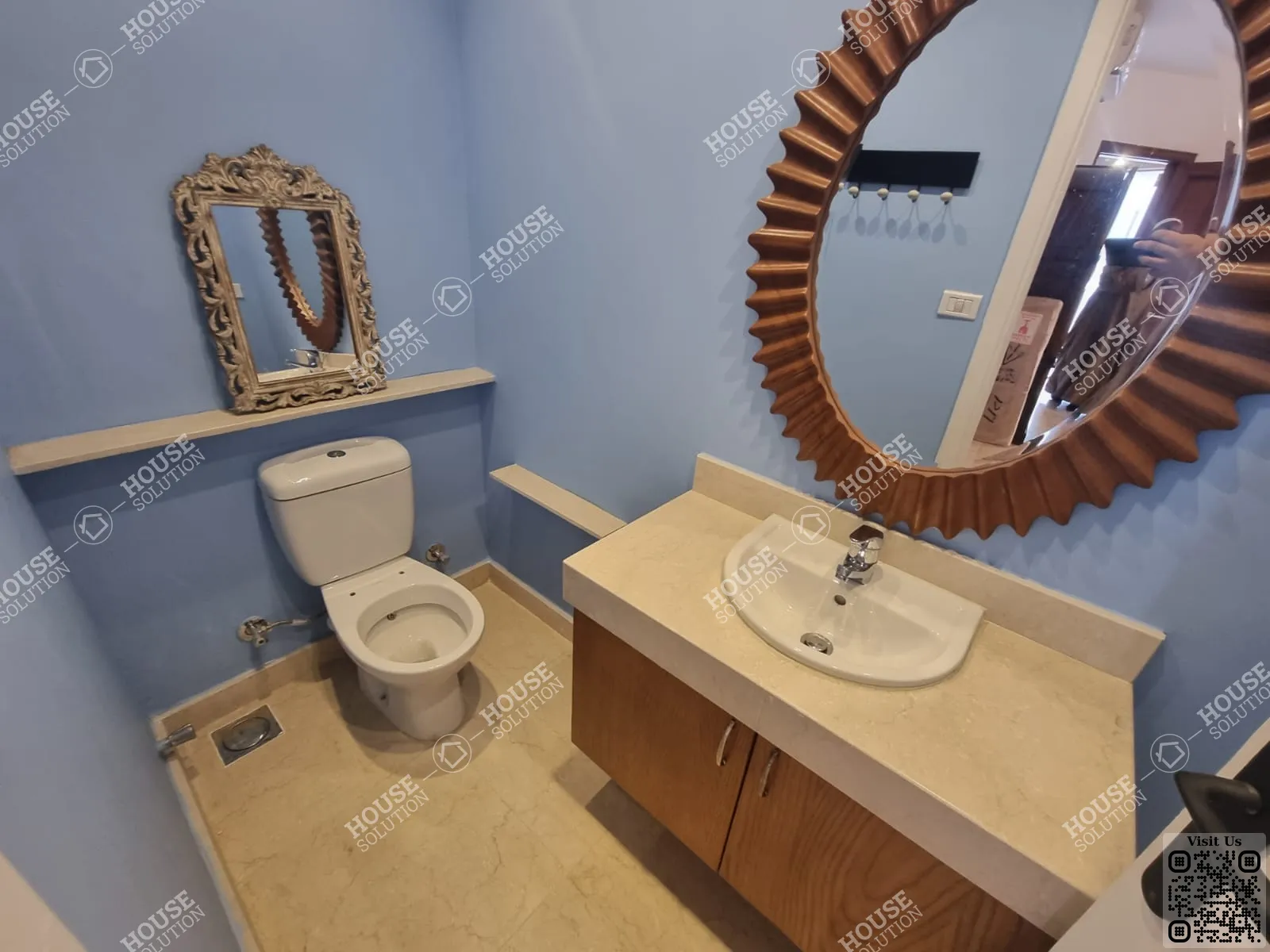 GUEST BATHROOM  @ Ground Floors For Rent In Maadi Maadi Sarayat Area: 150 m² consists of 2 Bedrooms 3 Bathrooms Modern furnished 5 stars #5614-1