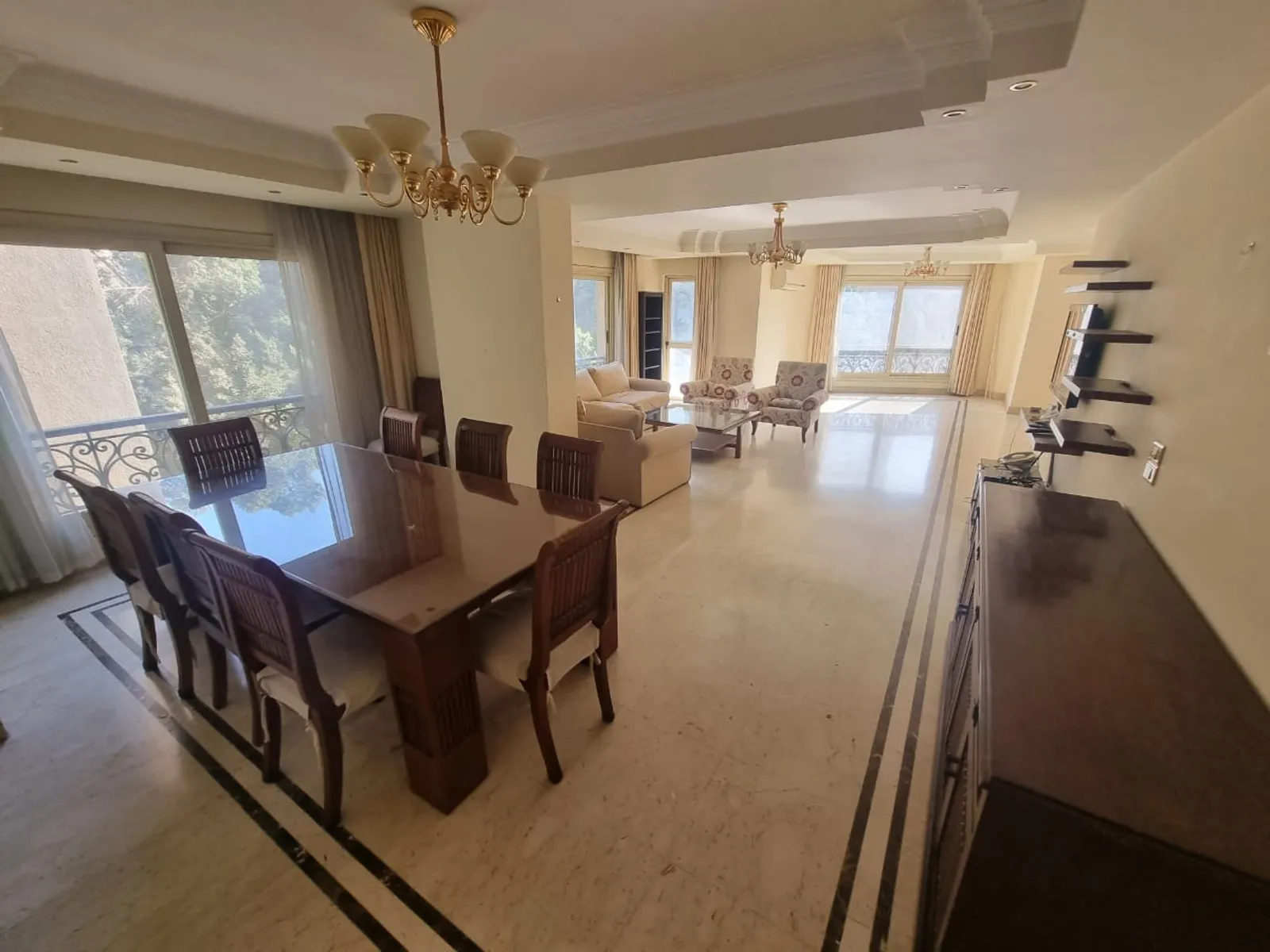 شقق للبيع في المعادي دجله المعادي مساحة: 235 م² تتكون من 4 غرفة 4 حمام مفروش مودرن 5 نجوم #5625