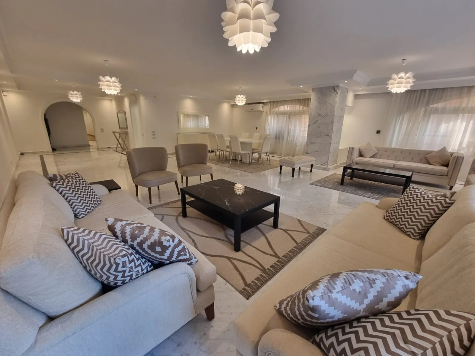 Apartments For Sale In Maadi Maadi Sarayat Area: 320 m² consists of 4 Bedrooms 4 Bathrooms Modern furnished 5 stars #5628