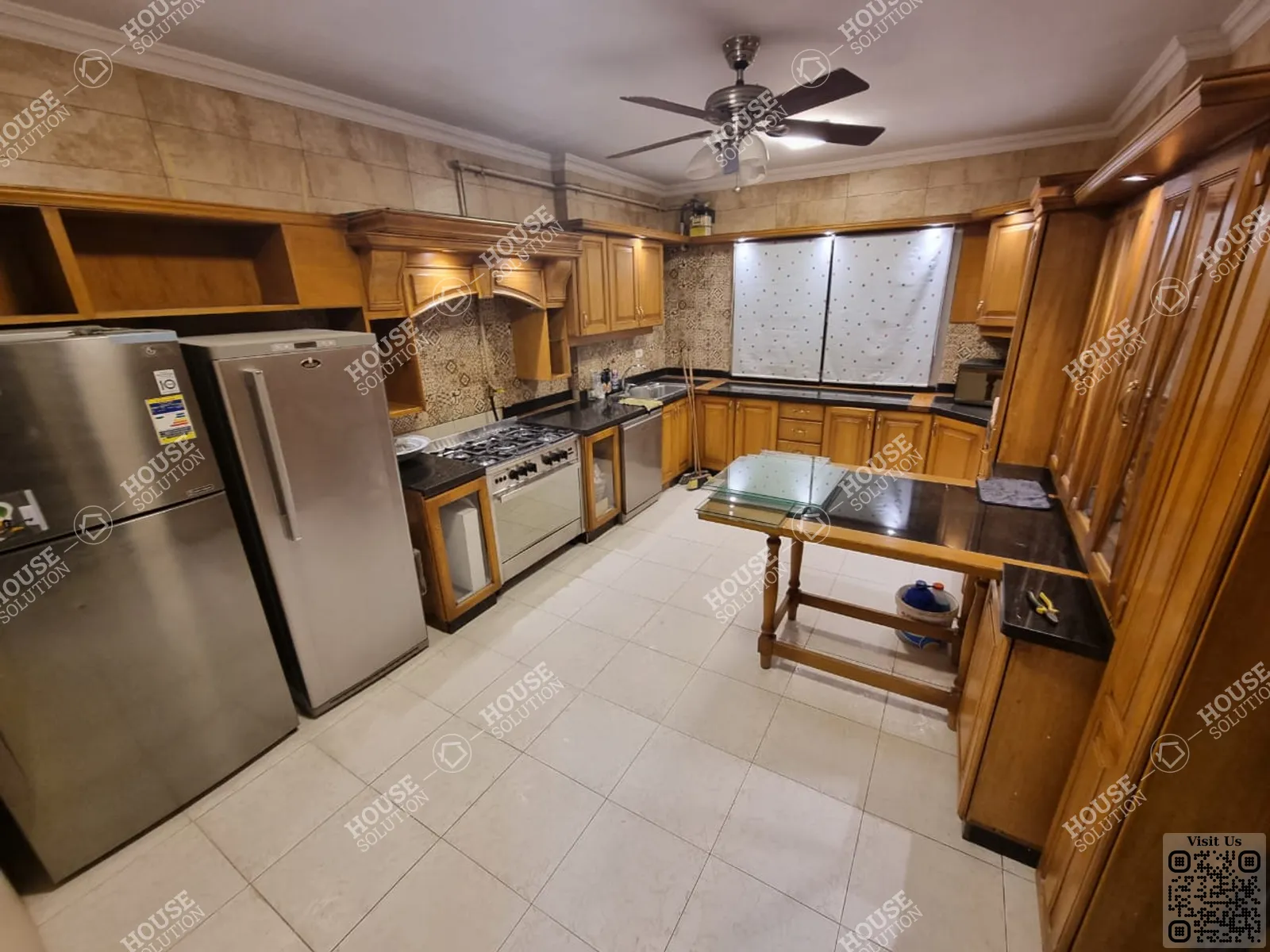 KITCHEN  @ Apartments For Rent In Maadi Maadi Sarayat Area: 275 m² consists of 4 Bedrooms 3 Bathrooms Modern furnished 5 stars #5629-1