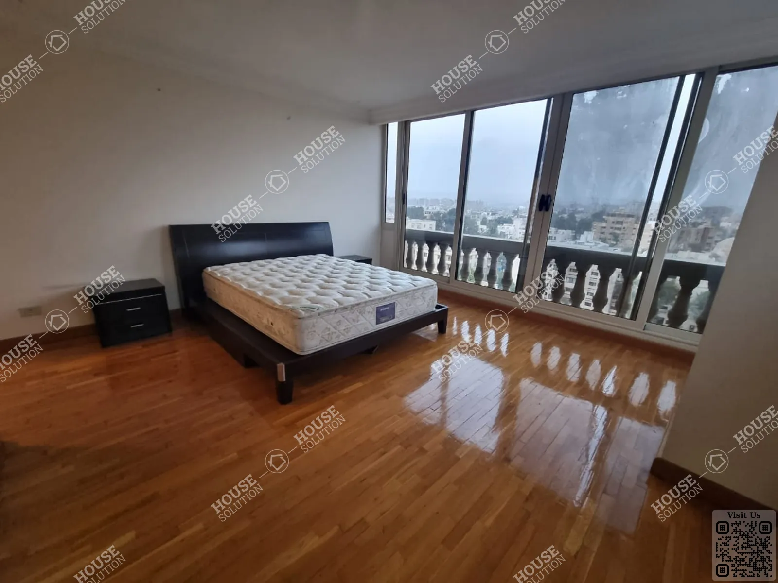 MASTER BEDROOM  @ Apartments For Rent In Maadi Maadi Sarayat Area: 300 m² consists of 4 Bedrooms 4 Bathrooms Furnished 5 stars #5636-0