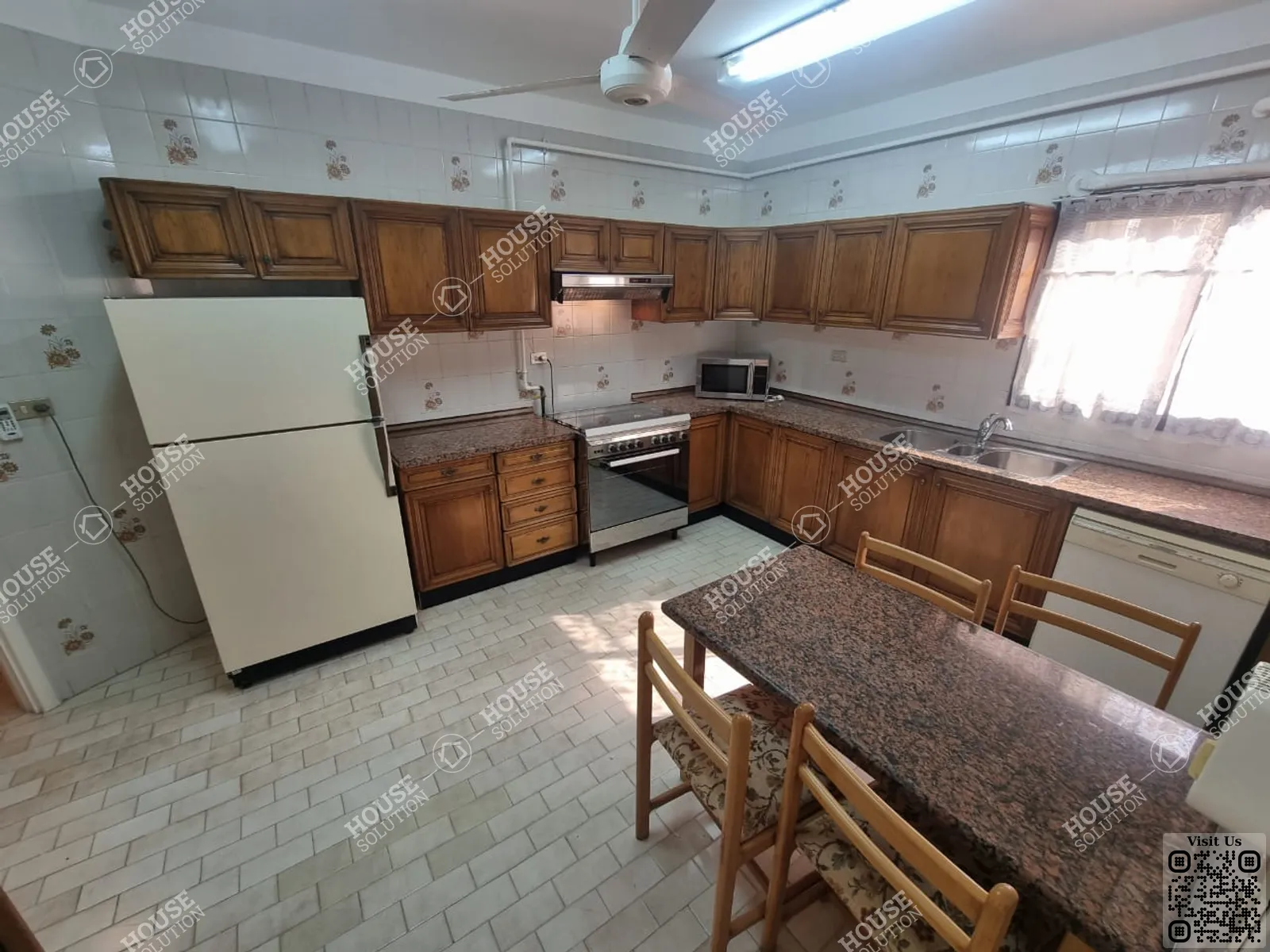 KITCHEN  @ Apartments For Rent In Maadi Maadi Sarayat Area: 220 m² consists of 4 Bedrooms 3 Bathrooms Furnished 5 stars #5638-0