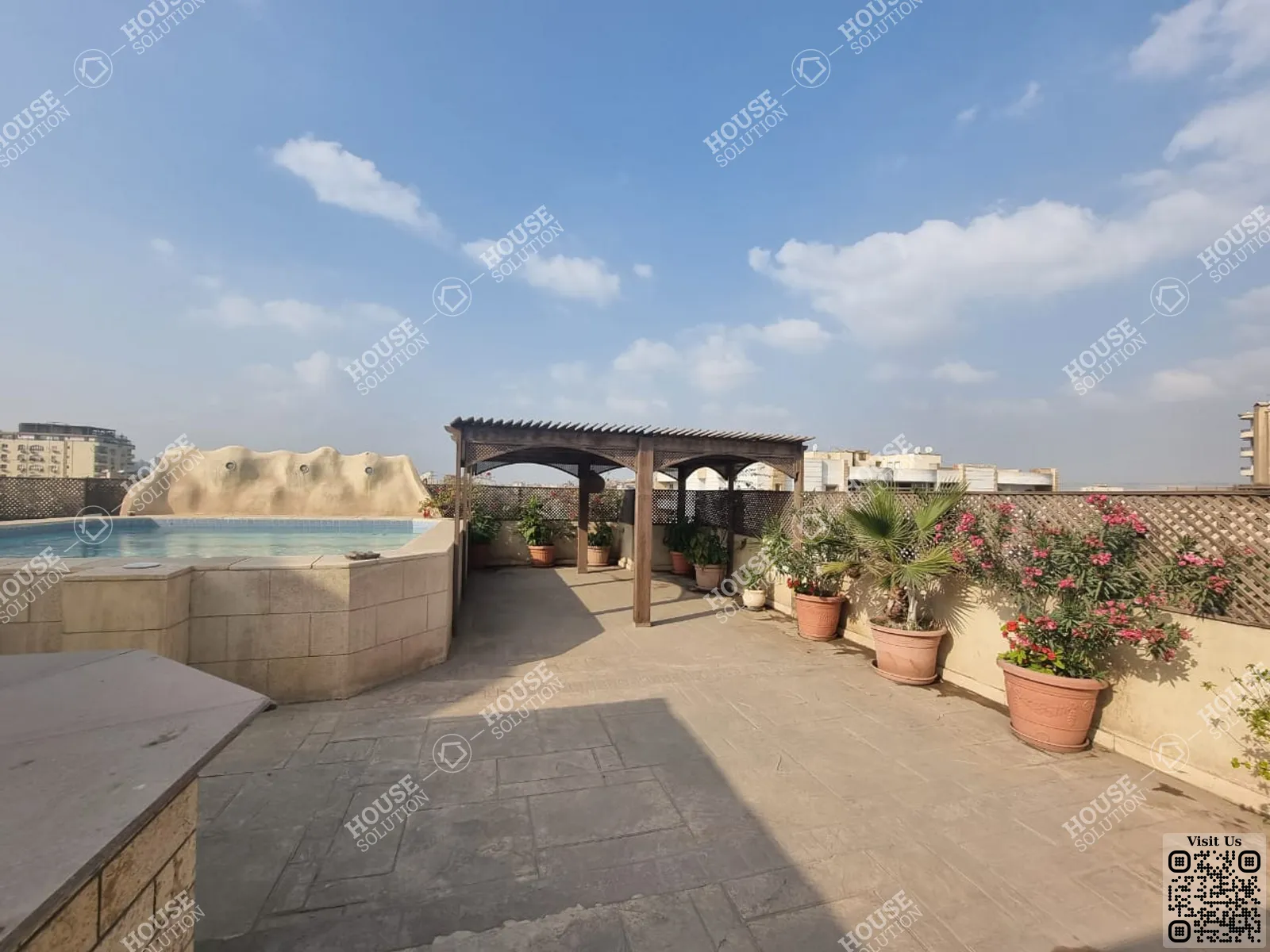 PRIVATE SWIMMING POOL  @ Penthouses For Rent In Maadi Maadi Sarayat Area: 300 m² consists of 4 Bedrooms 4 Bathrooms Semi furnished 5 stars #5639-0