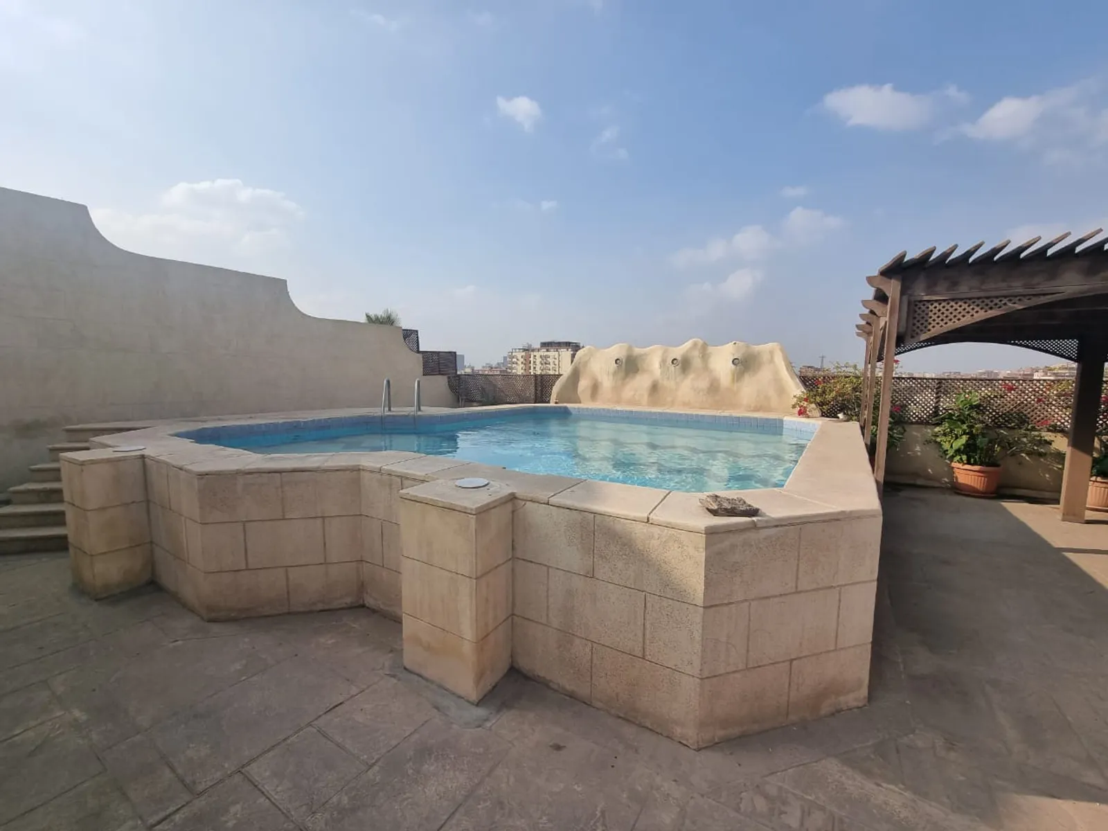 UNIQUE PENTHOUSE DUPLEX WITH PRIVATE SWIMMING POOL FOR RENT IN SARAYAT EL MAADI CAIRO EGYPT - #5639 - Semi furnished