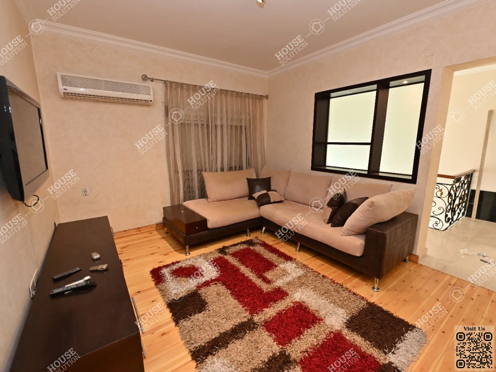 LIVING AREA  @ Duplexes For Rent In Maadi Maadi Sarayat Area: 280 m² consists of 3 Bedrooms 3 Bathrooms Modern furnished 5 stars #5642-1