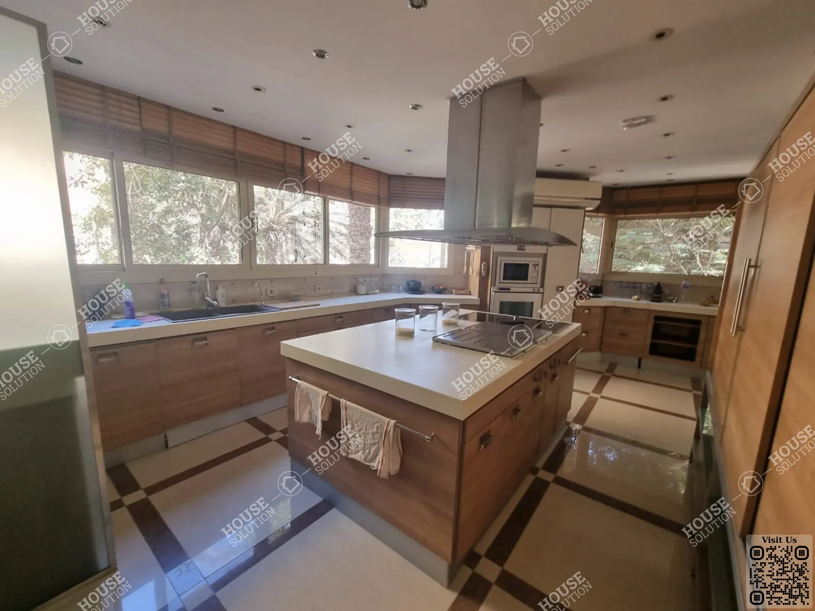 KITCHEN  @ Apartments For Rent In Maadi Maadi Sarayat Area: 320 m² consists of 4 Bedrooms 4 Bathrooms Modern furnished 5 stars #5664-2
