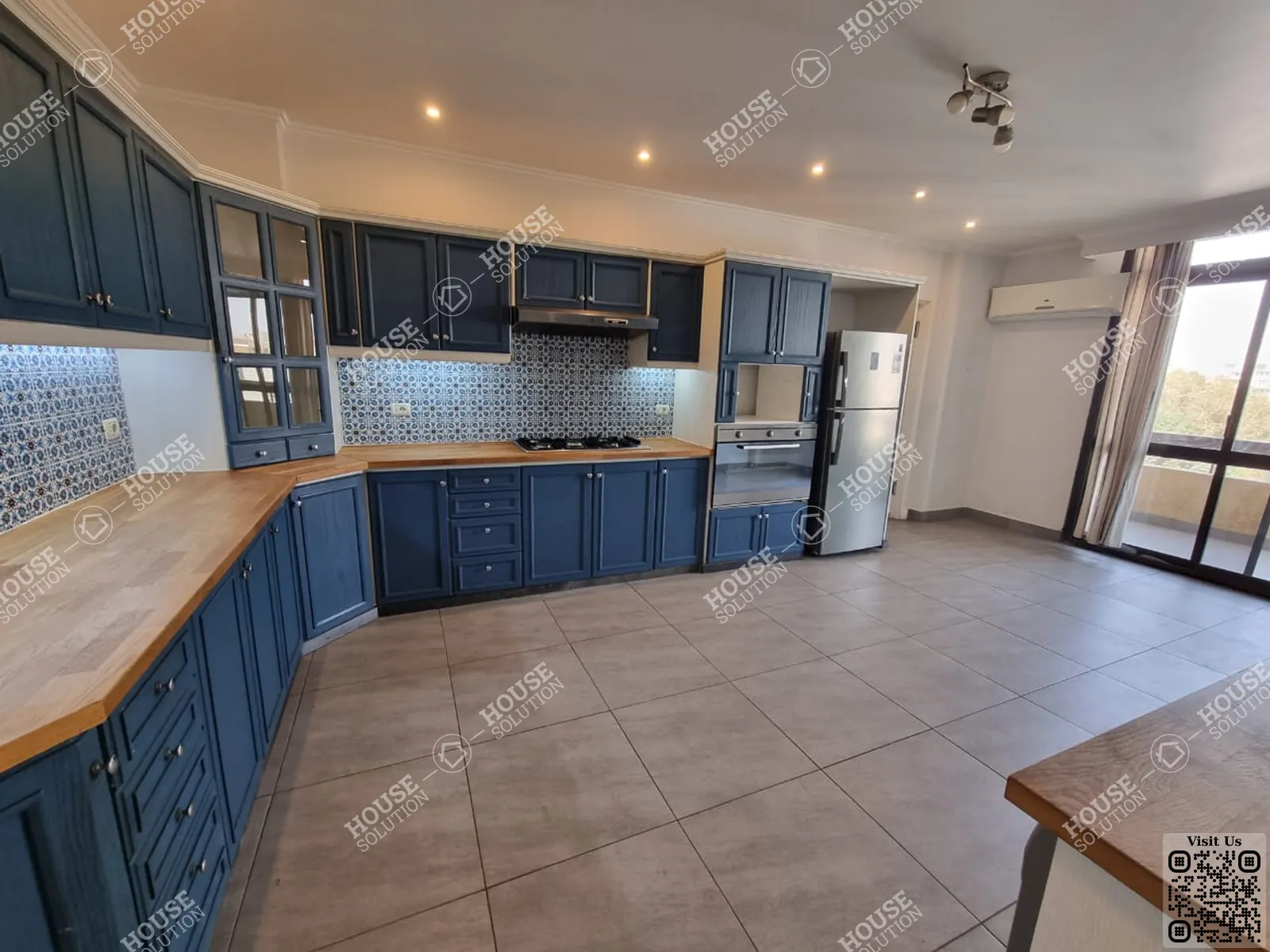 KITCHEN  @ Apartments For Rent In Maadi Maadi Sarayat Area: 220 m² consists of 4 Bedrooms 3 Bathrooms Semi furnished 5 stars #5666-1