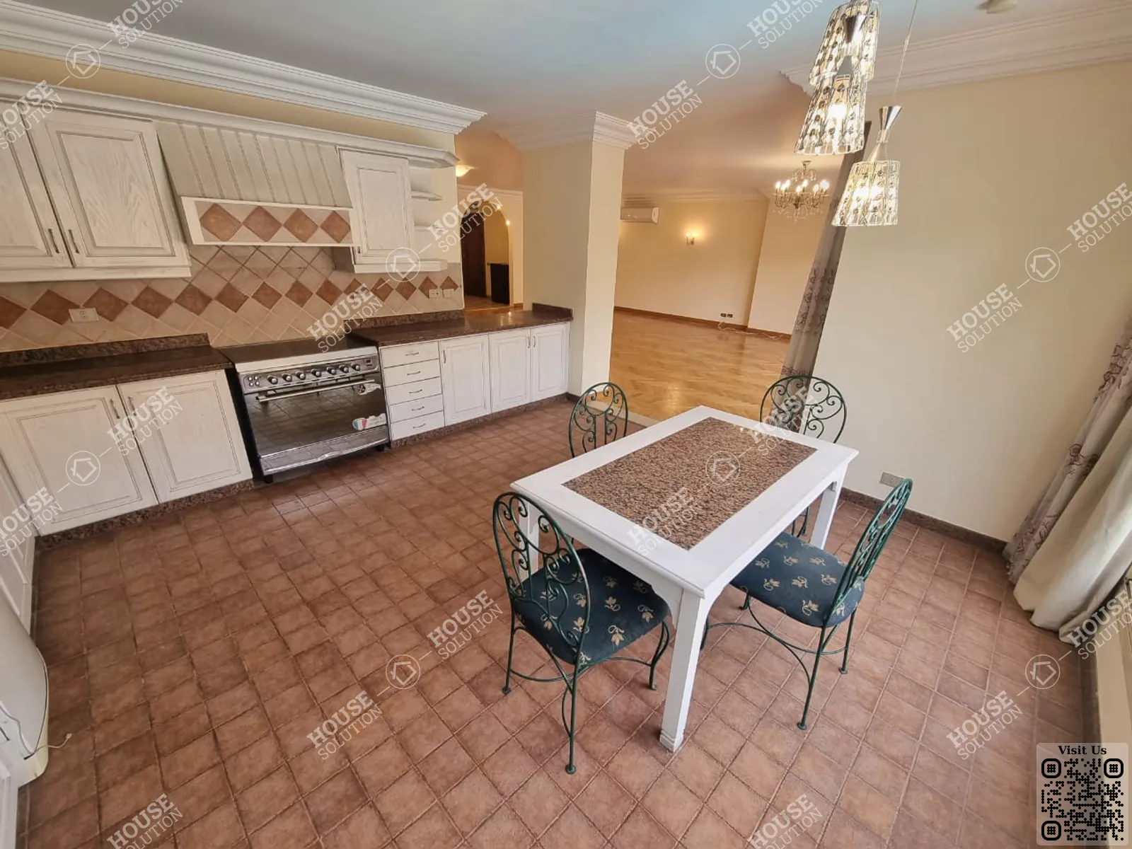 KITCHEN  @ Apartments For Rent In Maadi Maadi Sarayat Area: 220 m² consists of 4 Bedrooms 4 Bathrooms Semi furnished 5 stars #5667-1