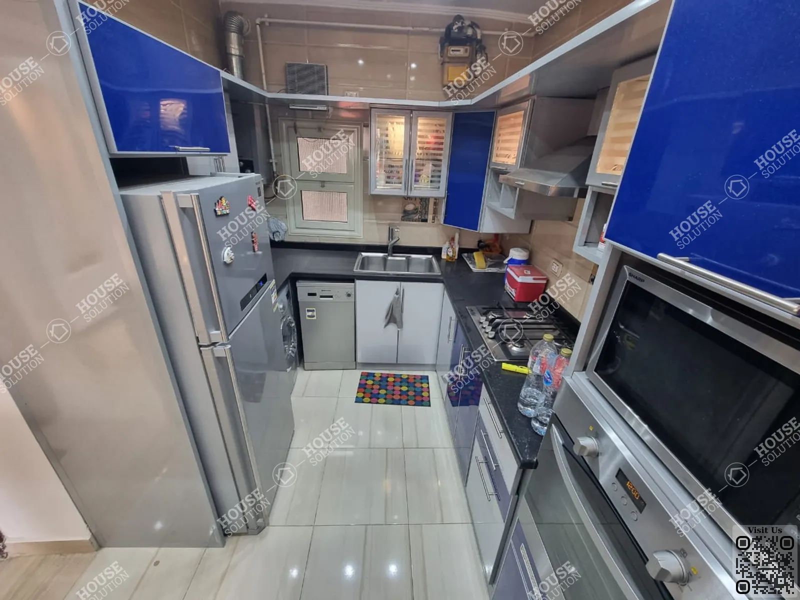 KITCHEN  @ Apartments For Rent In Maadi Maadi Degla Area: 110 m² consists of 2 Bedrooms 2 Bathrooms Modern furnished 5 stars #5670-1