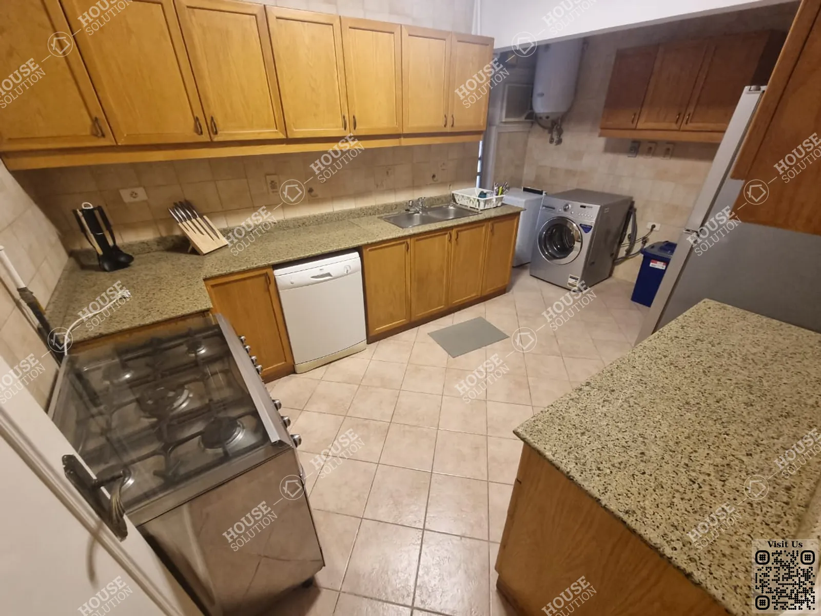 KITCHEN  @ Apartments For Rent In Maadi Maadi Degla Area: 220 m² consists of 3 Bedrooms 3 Bathrooms Modern furnished 5 stars #5672-1