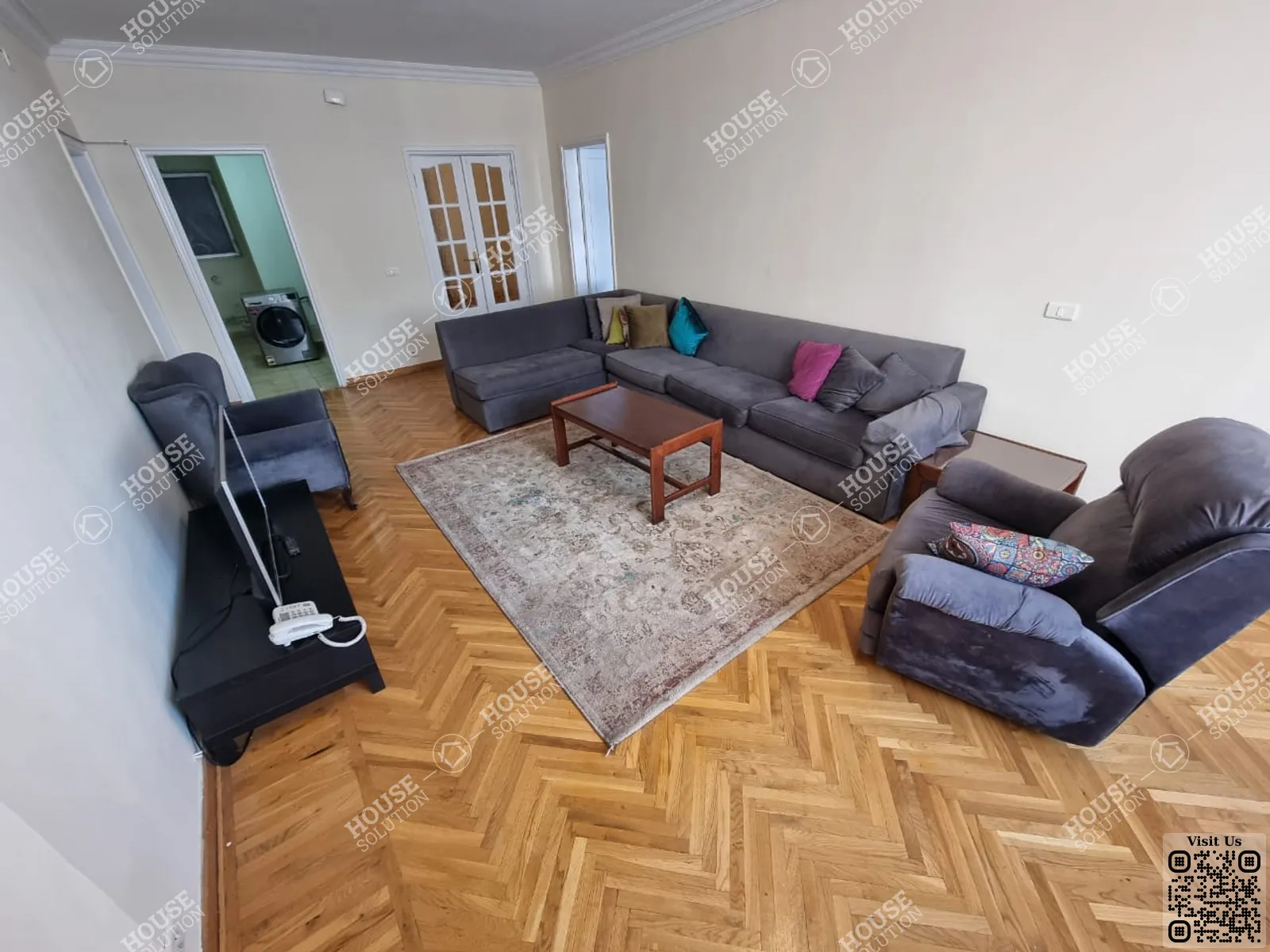 منطقة سكنية @ شقق للإيجار في المعادي سرايات المعادي مساحة: 265 م² تتكون من 4 غرفة 3 حمام مفروش مودرن 5 نجوم #5677-1