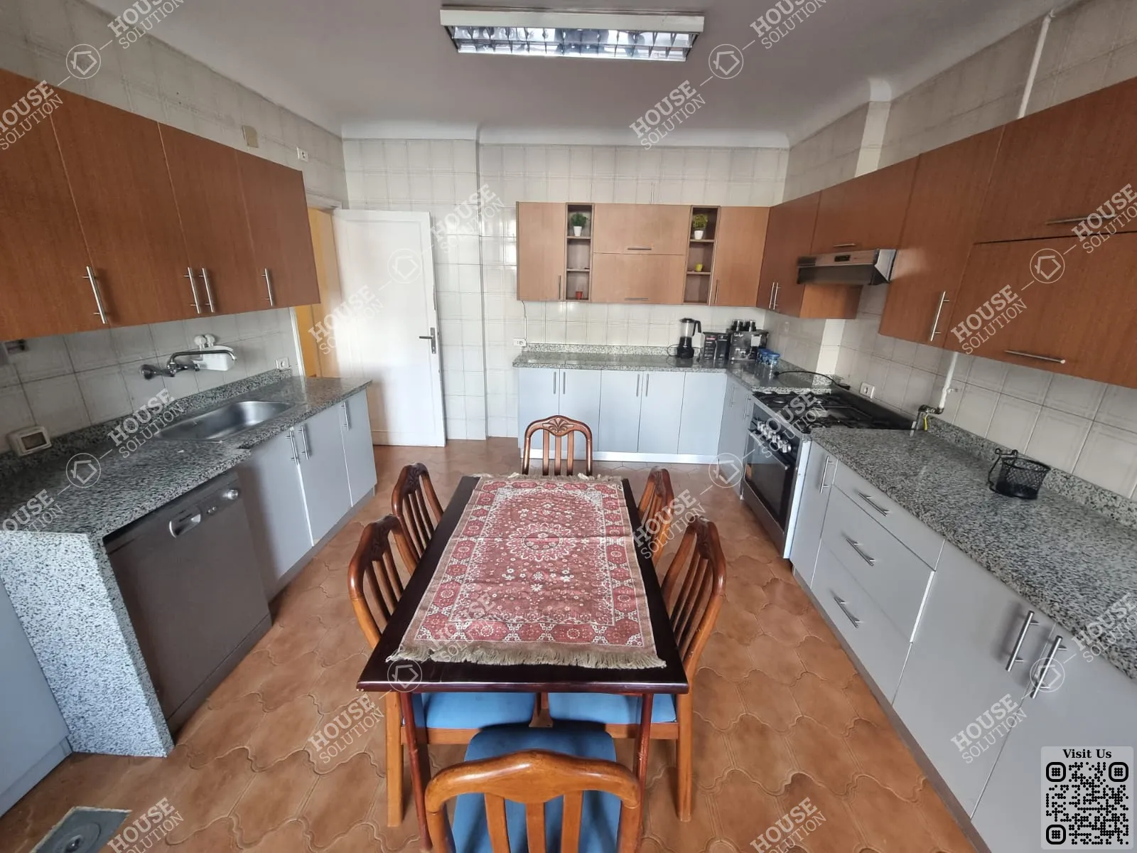 KITCHEN  @ Apartments For Rent In Maadi Maadi Sarayat Area: 265 m² consists of 4 Bedrooms 4 Bathrooms Modern furnished 5 stars #5677-2