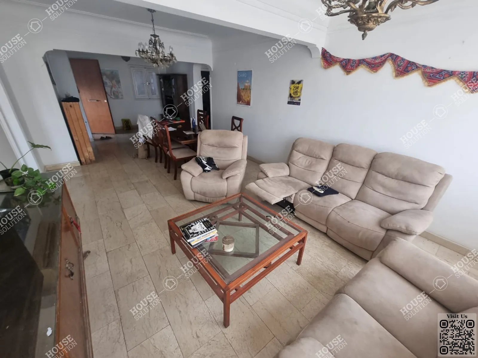 RECEPTION @ Apartments For Rent In Maadi Maadi Degla Area: 165 m² consists of 3 Bedrooms 1 Bathrooms Furnished 5 stars #5687-1