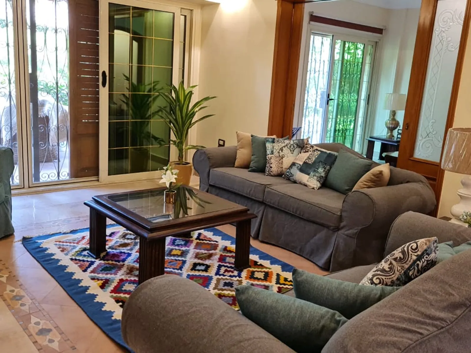 Ground Floors For Sale In Maadi Maadi Sarayat Area: 250 m² consists of 2 Bedrooms 3 Bathrooms Furnished 5 stars #5694