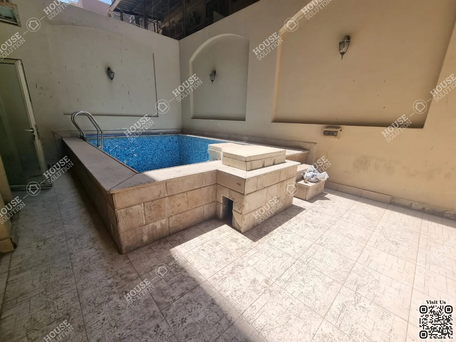 PRIVATE SWIMMING POOL @ Office spaces For Rent In Maadi Maadi Sarayat Area: 409 m² consists of 6 Bedrooms 4 Bathrooms Semi furnished 5 stars #5698-0