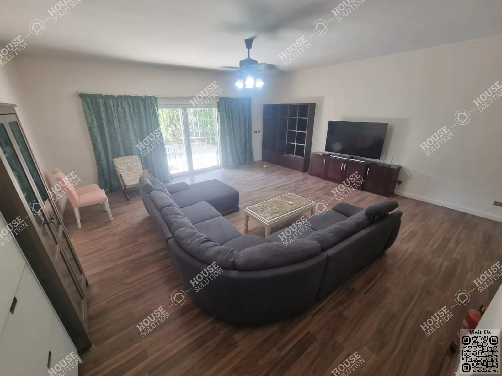 غرفة الاستقبال	 @ دور ارضي للإيجار في المعادي دجله المعادي مساحة: 350 م² تتكون من 3 غرفة 4 حمام مفروش مودرن 5 نجوم #5703-1