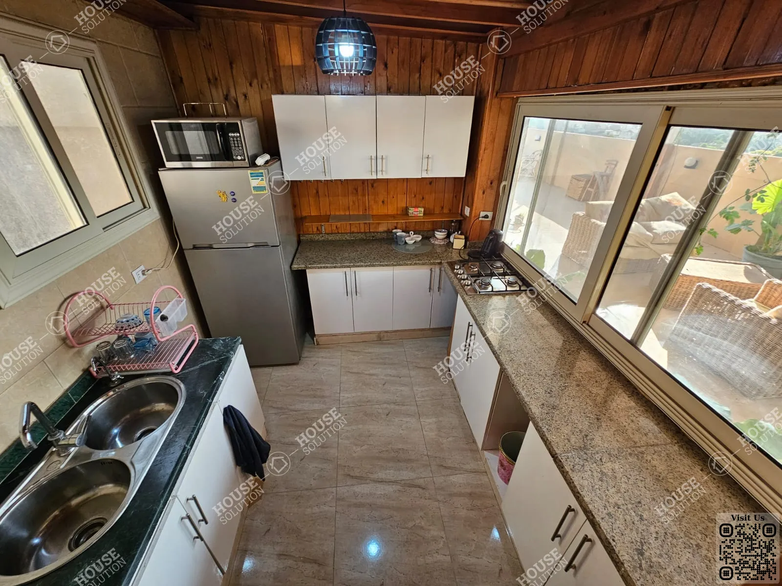 KITCHEN  @ Studios For Rent In Maadi Maadi Sarayat Area: 120 m² consists of 1 Bedrooms 1 Bathrooms Modern furnished 5 stars #5704-2