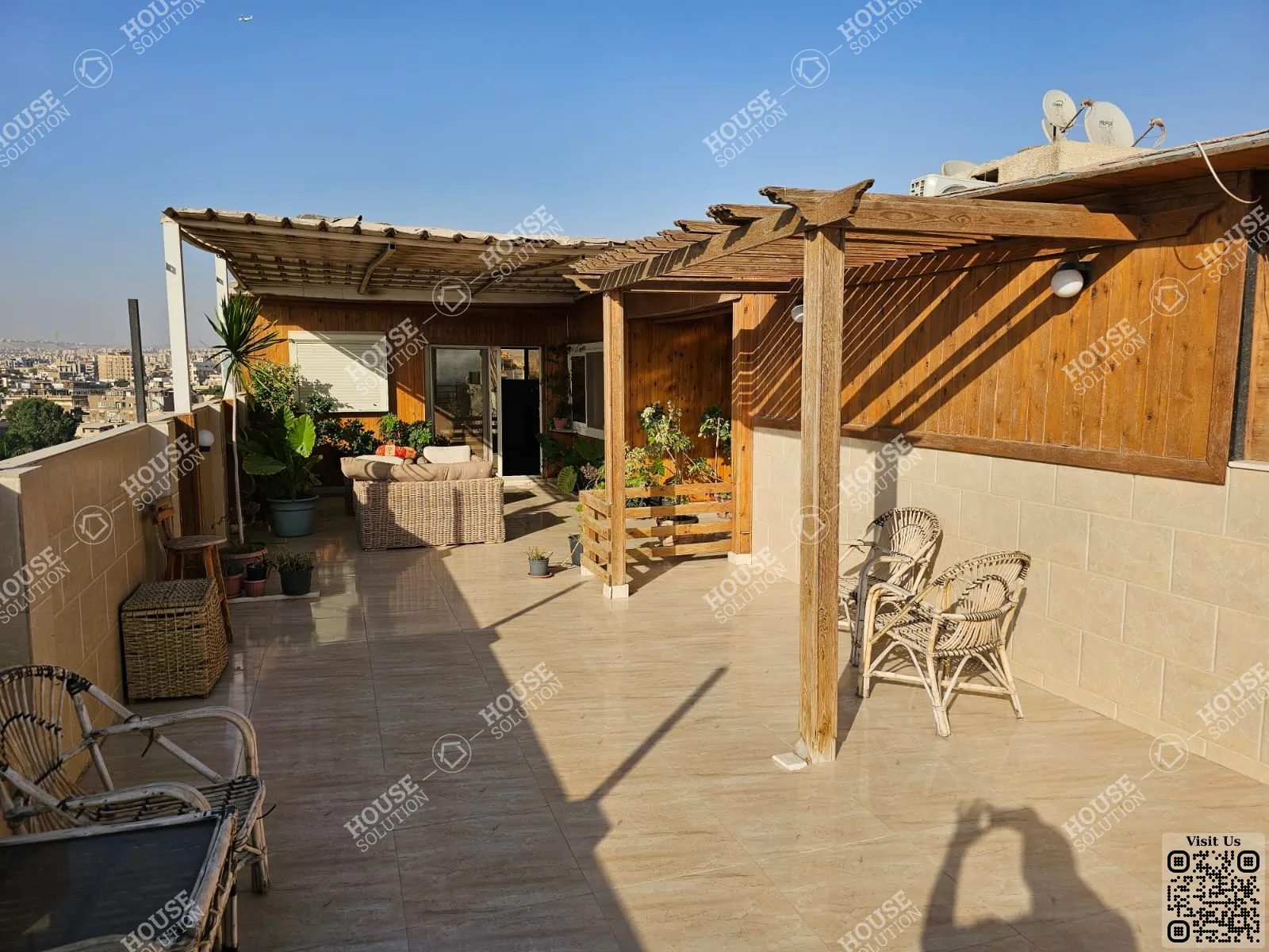 TERRACE  @ Studios For Rent In Maadi Maadi Sarayat Area: 120 m² consists of 1 Bedrooms 1 Bathrooms Modern furnished 5 stars #5704-1