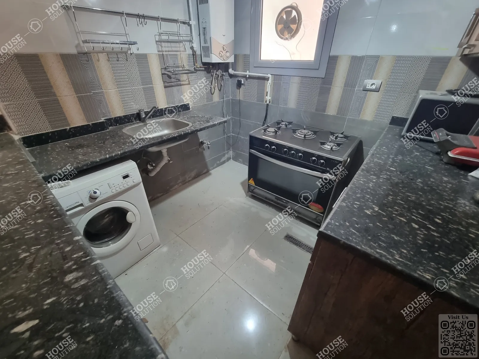 مطبخ @ شقق للإيجار في المعادي سرايات المعادي مساحة: 175 م² تتكون من 3 غرفة 2 حمام مفروش 4 نجوم #5709-1