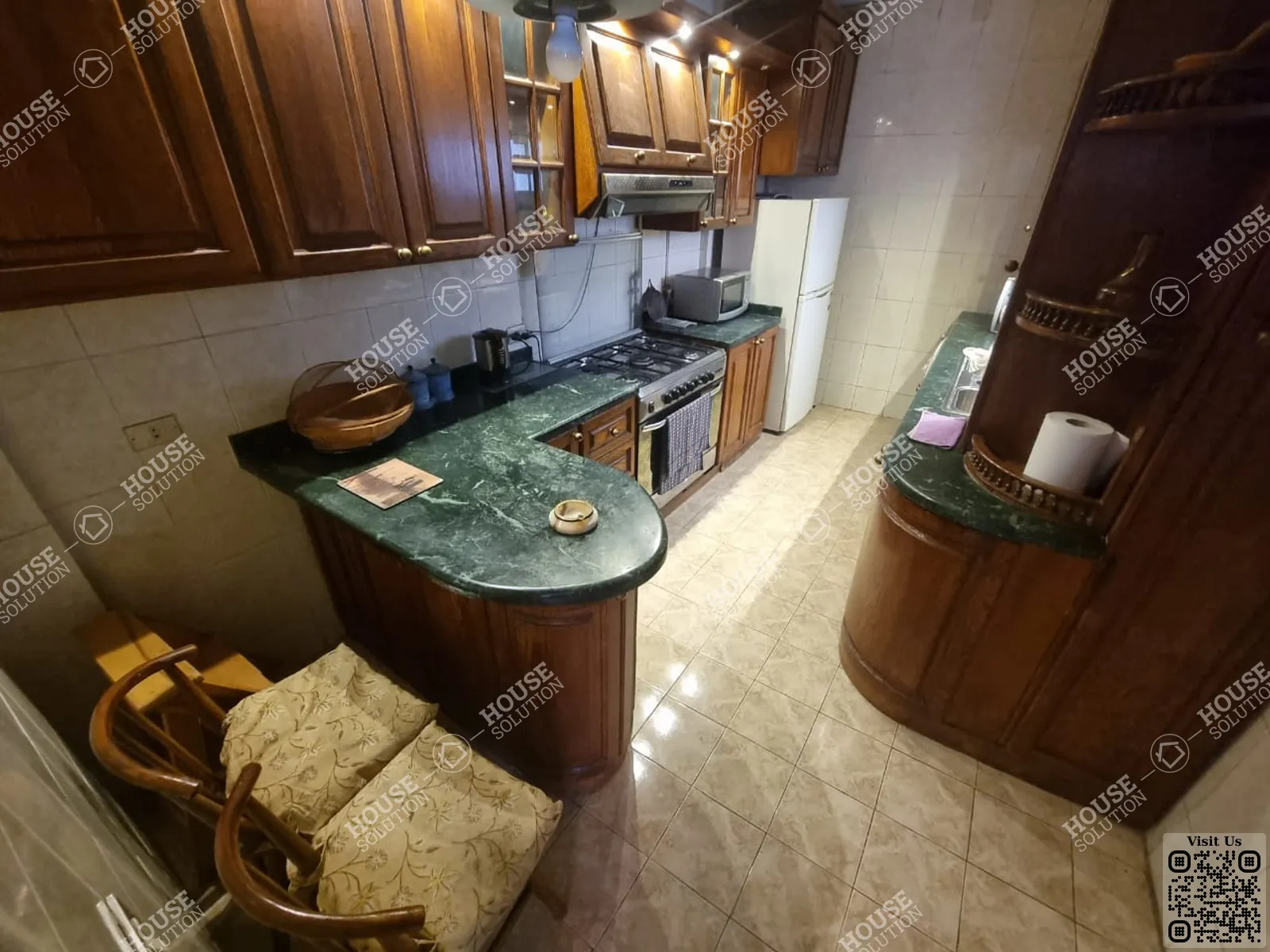 KITCHEN  @ Apartments For Rent In Maadi Maadi Sarayat Area: 145 m² consists of 2 Bedrooms 2 Bathrooms Furnished 5 stars #5723-1