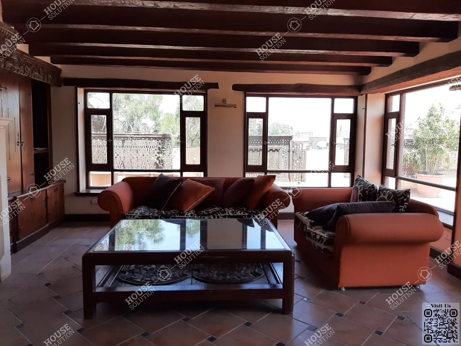 RECEPTION  @ Penthouses For Rent In Maadi Maadi Sarayat Area: 320 m² consists of 3 Bedrooms 4 Bathrooms Modern furnished 5 stars #5727-0