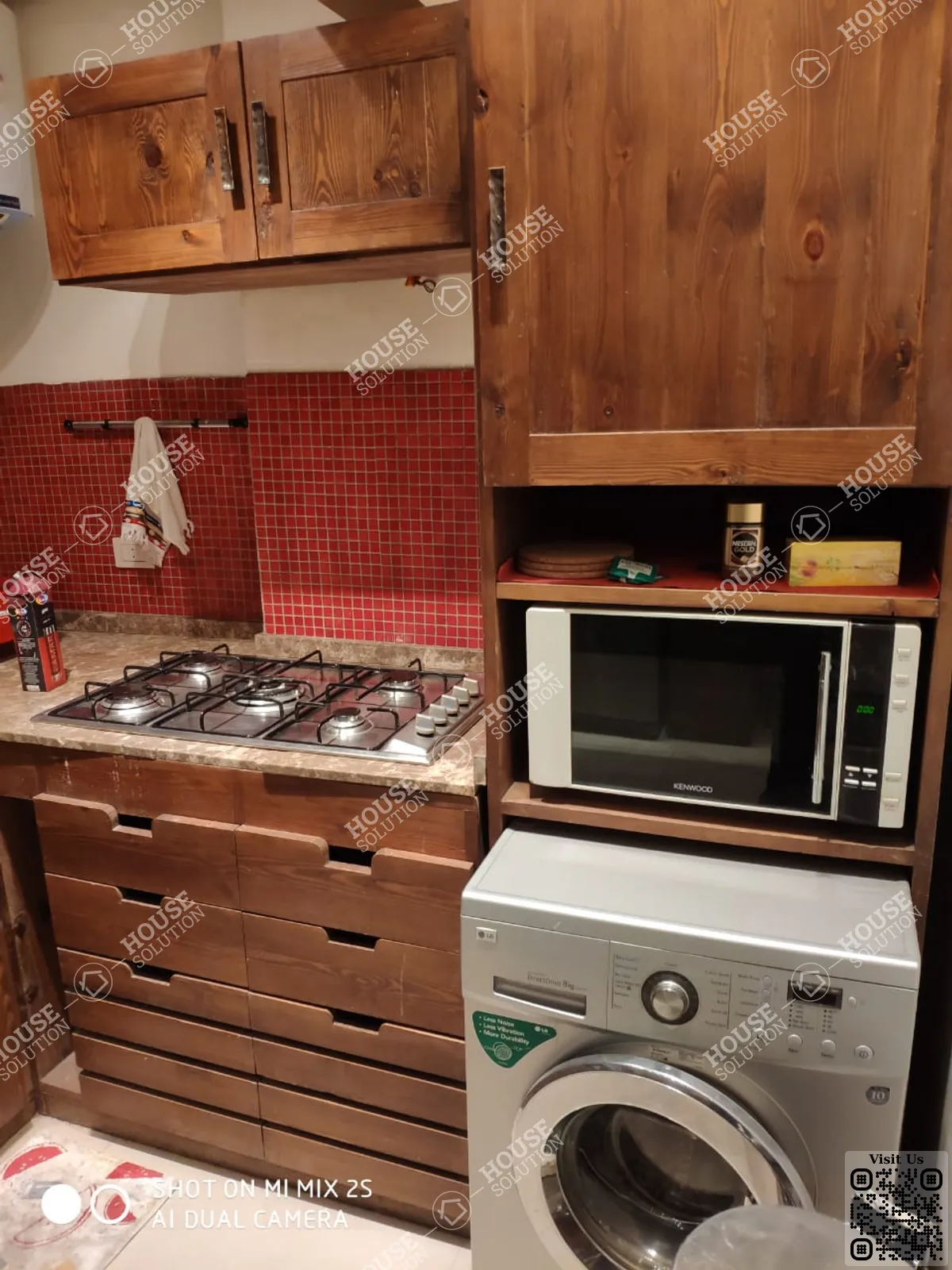 KITCHEN @ Apartments For Rent In Maadi Maadi Sarayat Area: 140 m² consists of 2 Bedrooms 2 Bathrooms Modern furnished 5 stars #5732-2