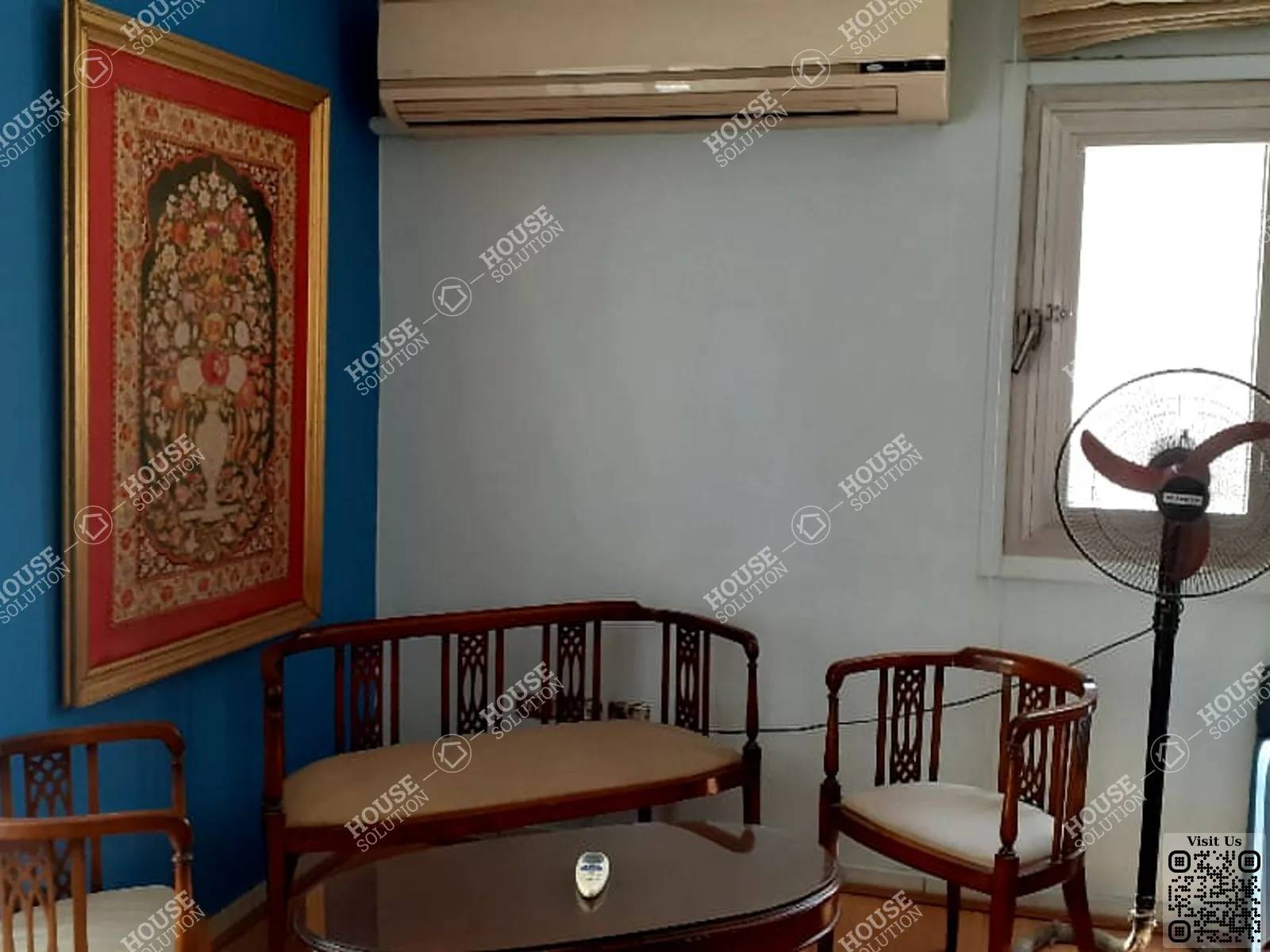 غرفة الاستقبال	 @ شقق للإيجار في المعادي دجله المعادي مساحة: 180 م² تتكون من 3 غرفة 2 حمام مفروش 4 نجوم #5745-1