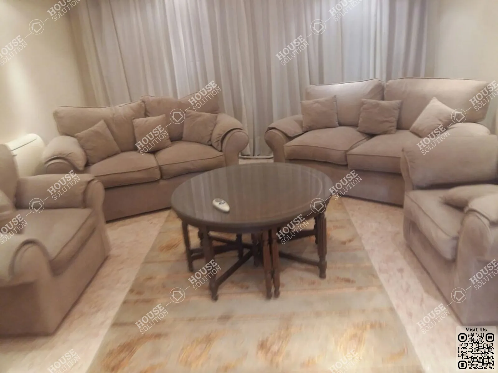 LIVING AREA  @ Apartments For Rent In Maadi Maadi Sarayat Area: 200 m² consists of 3 Bedrooms 2 Bathrooms Furnished 4 stars #5756-0