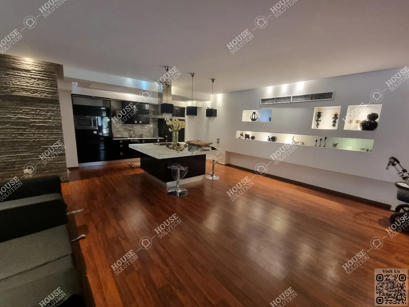 KITCHEN  @ Ground Floors For Rent In Katameya katameya Heights Area: 265 m² consists of 3 Bedrooms 2 Bathrooms Modern furnished 5 stars #5759-1