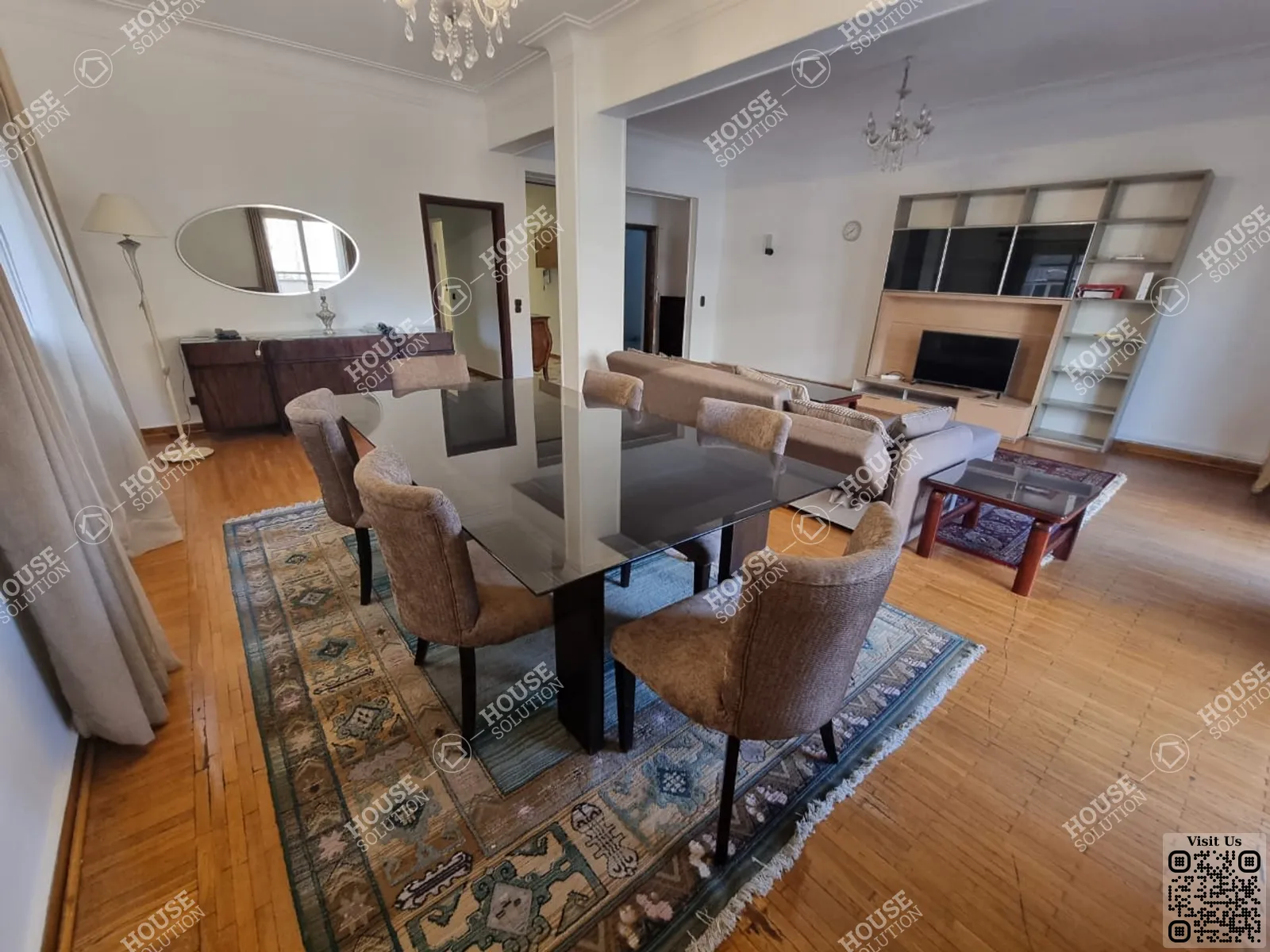 DINING AREA @ Apartments For Rent In Maadi Maadi Sarayat Area: 185 m² consists of 3 Bedrooms 2 Bathrooms Modern furnished 5 stars #5761-1