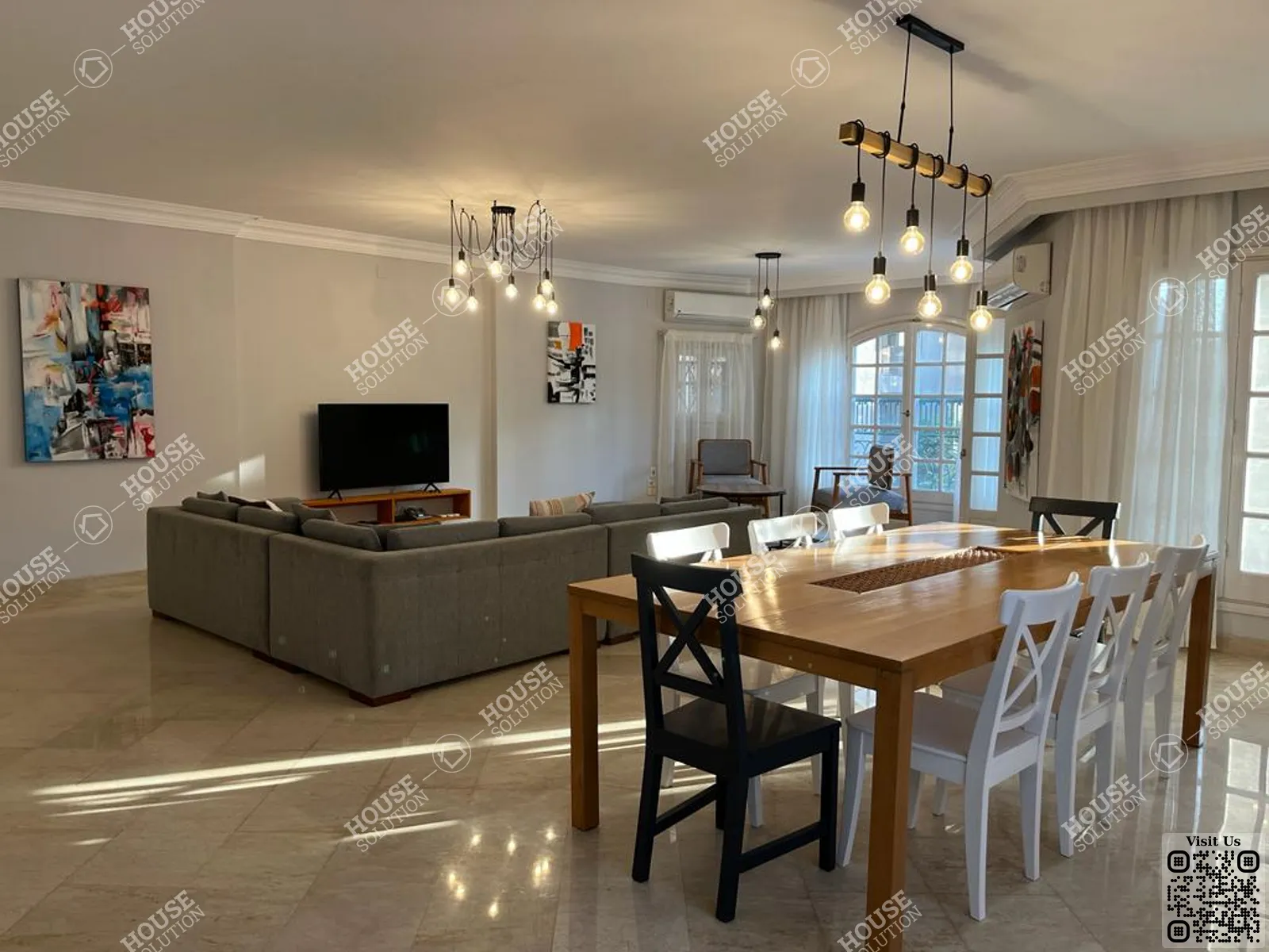 RECEPTION @ Duplexes For Rent In Maadi Maadi Sarayat Area: 270 m² consists of 3 Bedrooms 3 Bathrooms Modern furnished 5 stars #5766-0