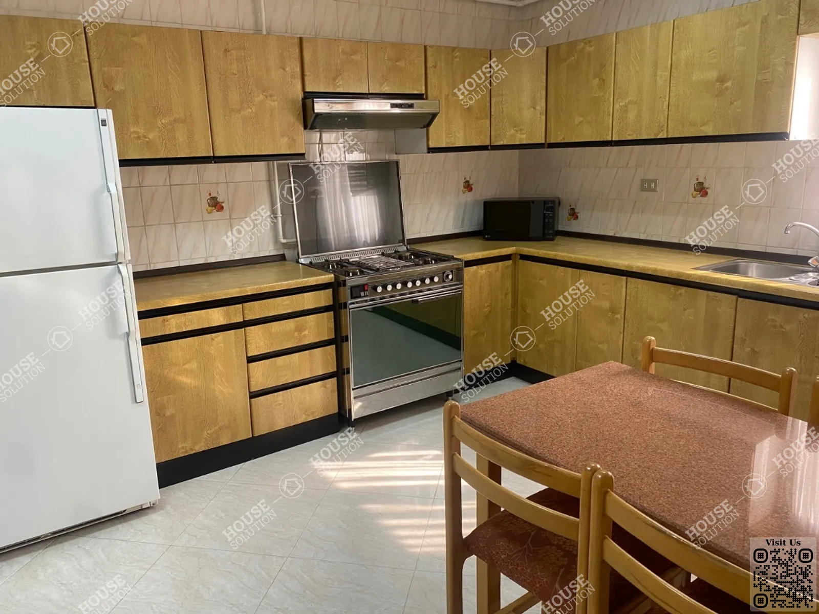 KITCHEN @ Apartments For Rent In Maadi Maadi Sarayat Area: 265 m² consists of 4 Bedrooms 3 Bathrooms Furnished 1 stars #5767-1
