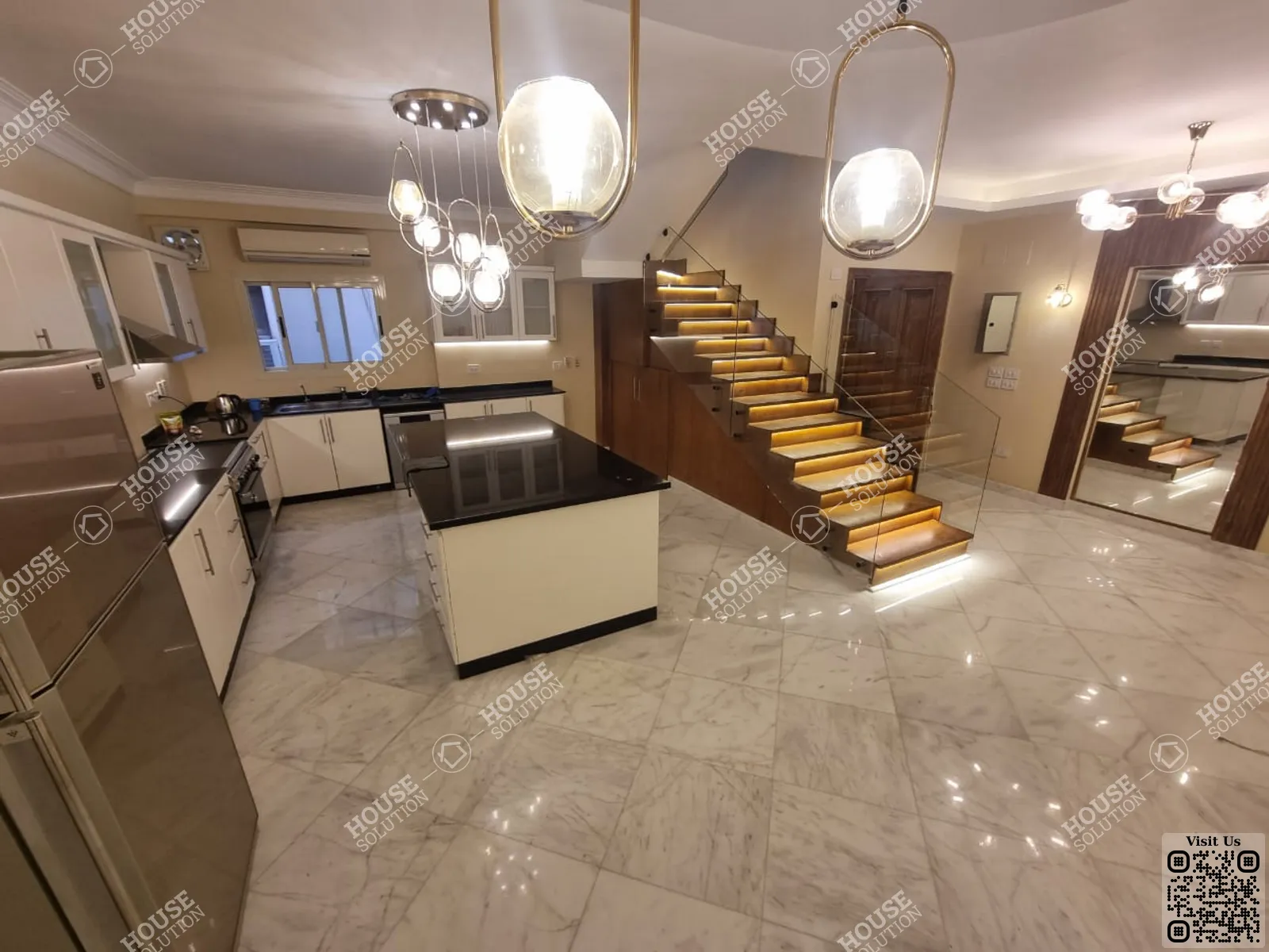 KITCHEN  @ Penthouses For Rent In Maadi Maadi Sarayat Area: 450 m² consists of 4 Bedrooms 5 Bathrooms Semi furnished 5 stars #5768-1